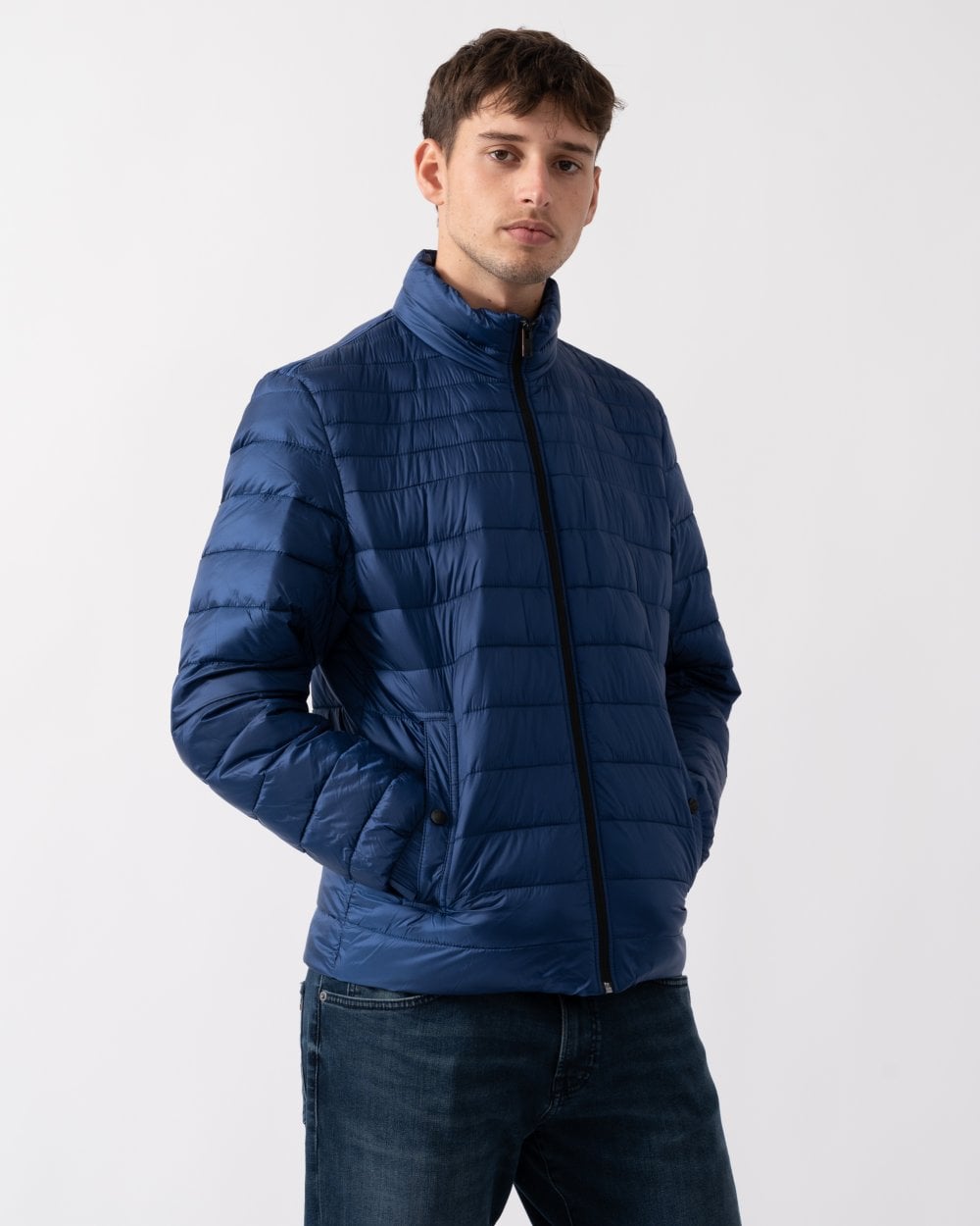 BOSS Orange Oden 1 Mens Lightweight Padded Jacket with Water-Repellent Finish