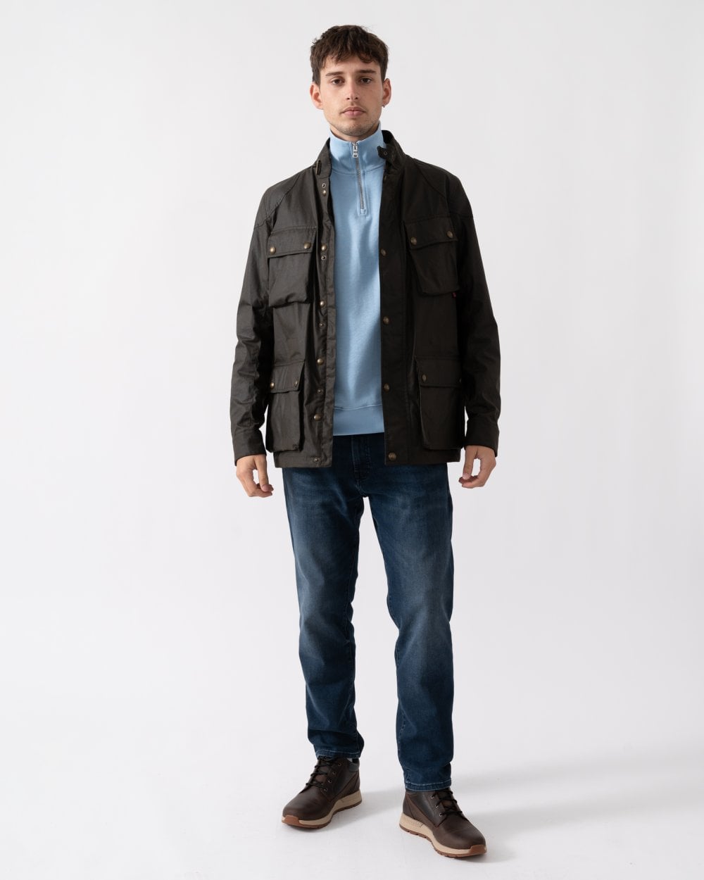 Belstaff Mens Fieldmaster Jacket - Faded Olive