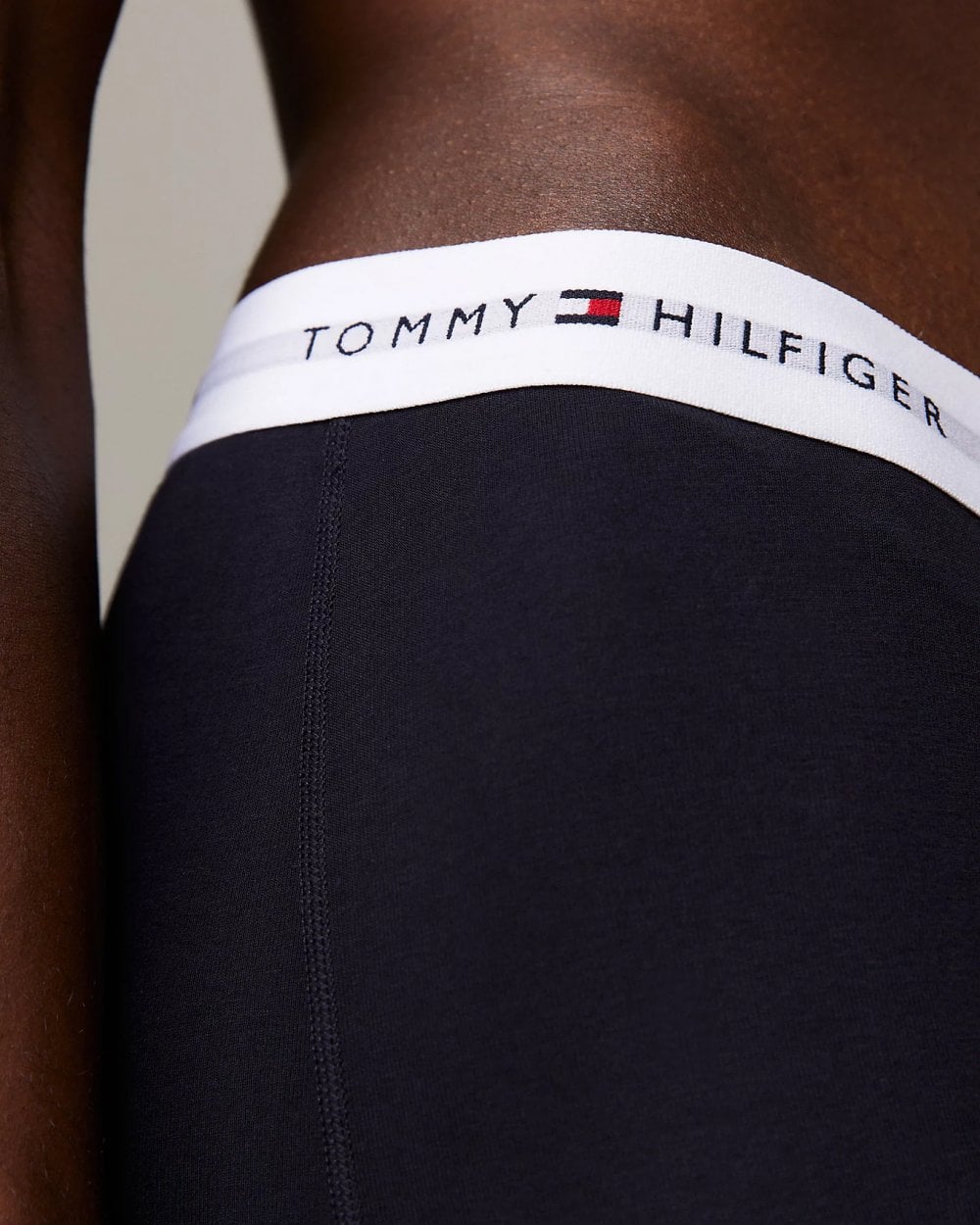 Tommy Hilfiger 3 Pack Mens Contrast Trunks - Desert Sky/Desert Sky/Desert Sky