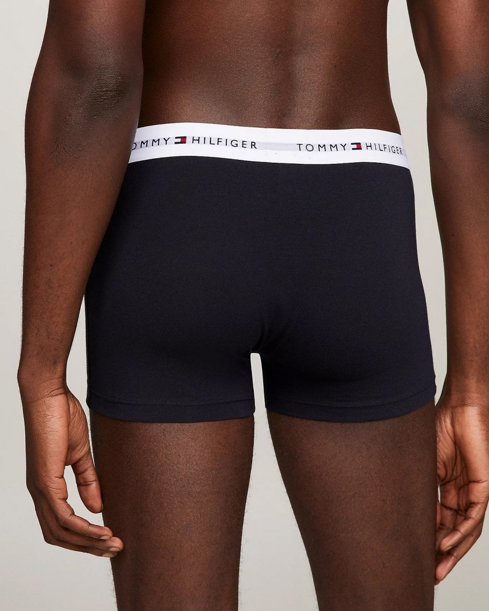 Tommy Hilfiger 3 Pack Mens Contrast Trunks - Desert Sky/Desert Sky/Desert Sky