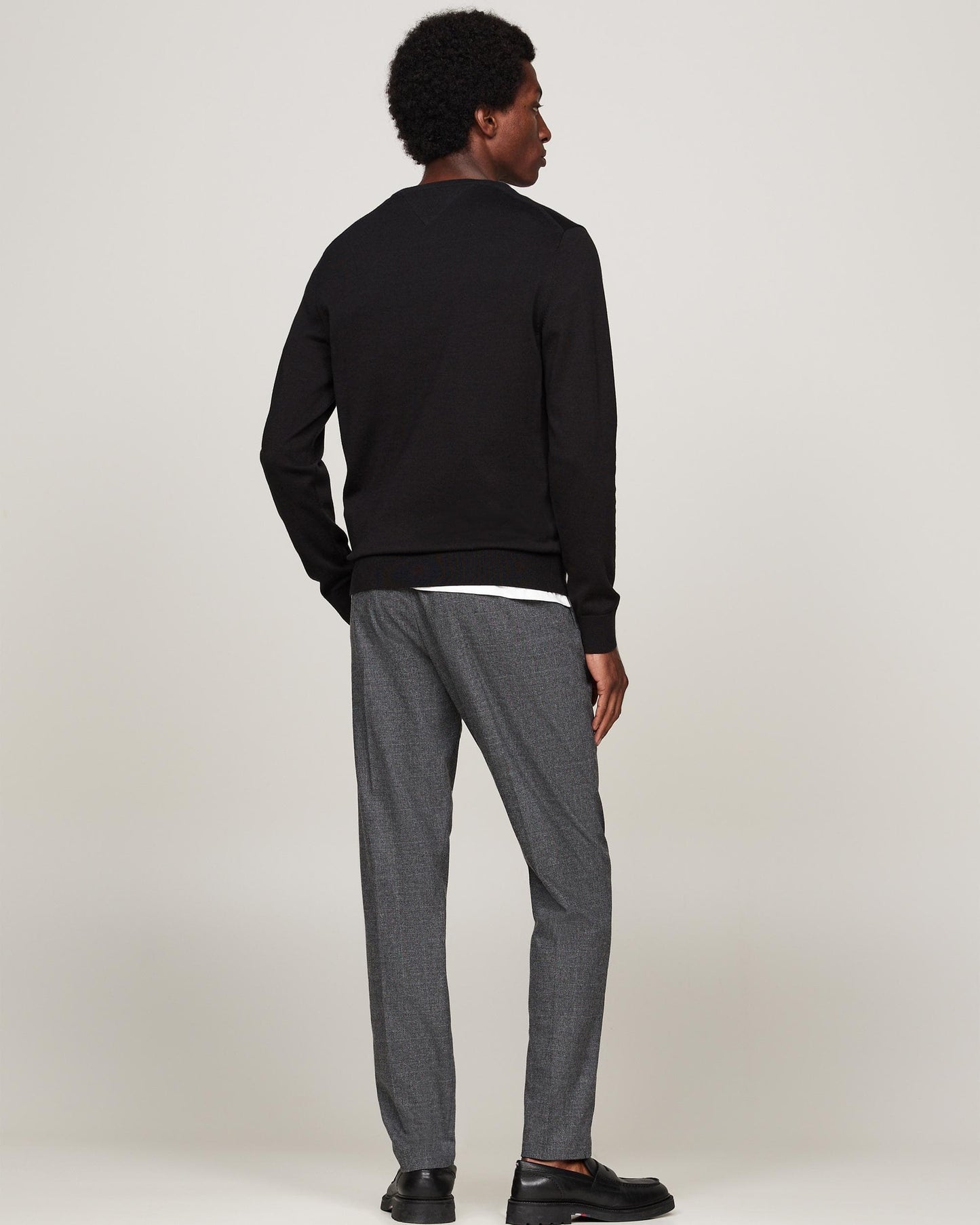 Tommy Hilfiger Core Essential Cotton Crew Mens Sweatshirt - Black