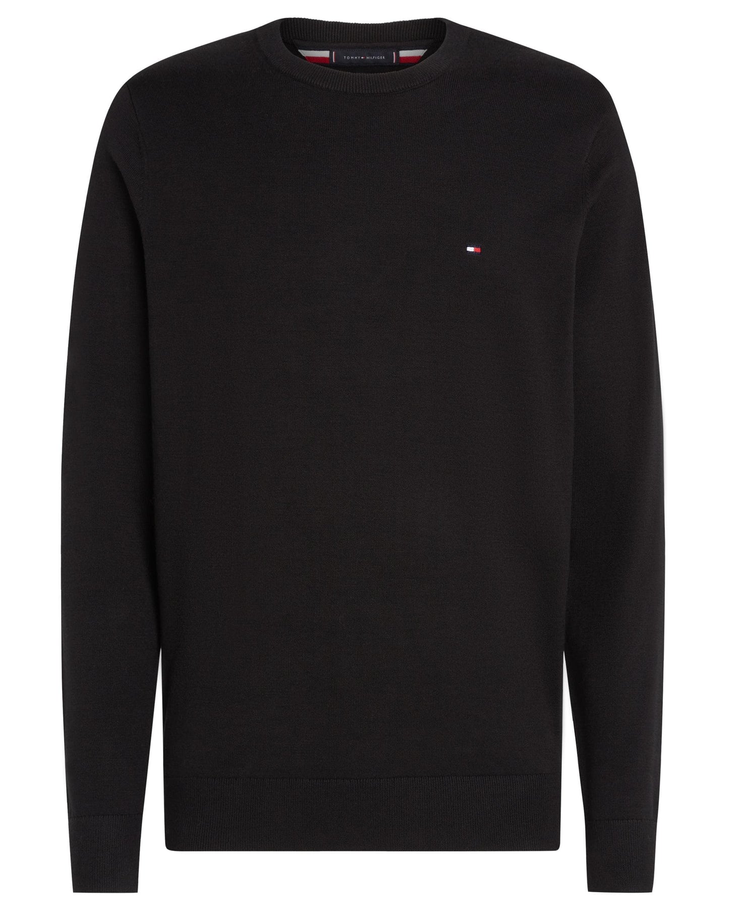 Tommy Hilfiger Core Essential Cotton Crew Mens Sweatshirt - Black