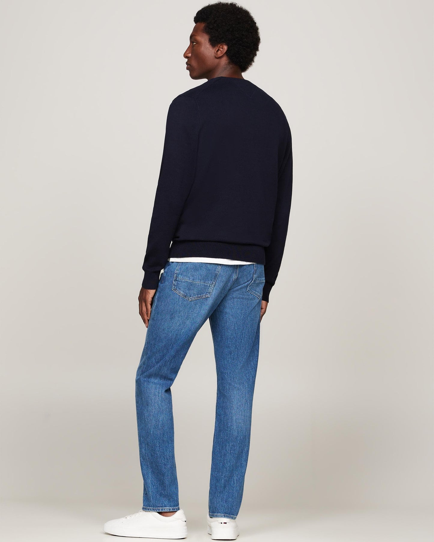 Tommy Hilfiger Core Essential Cotton Crew Mens Sweatshirt - Desert Sky