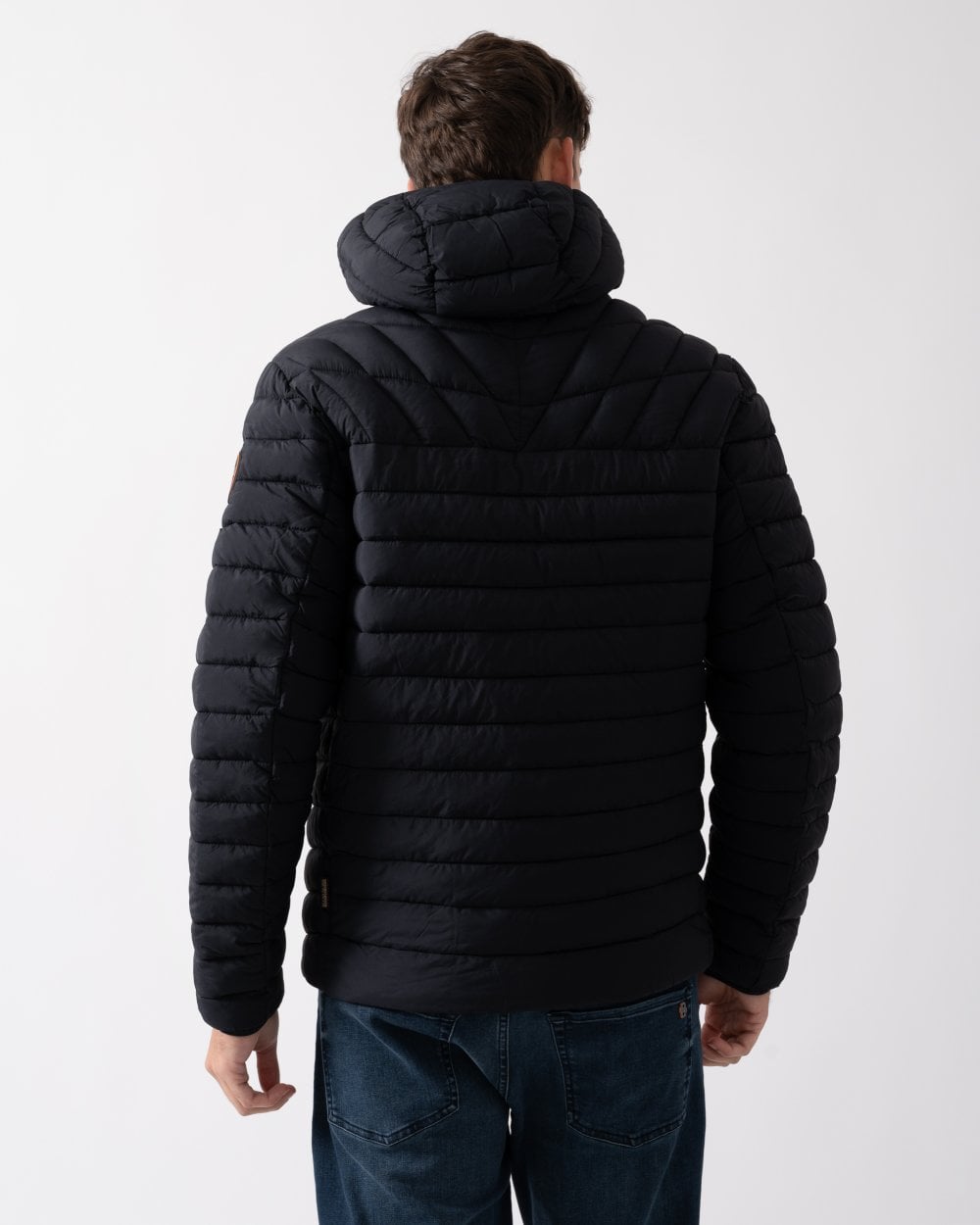 Napapijri A-Lapaz Mens Hooded Puffer Jacket - Black 041