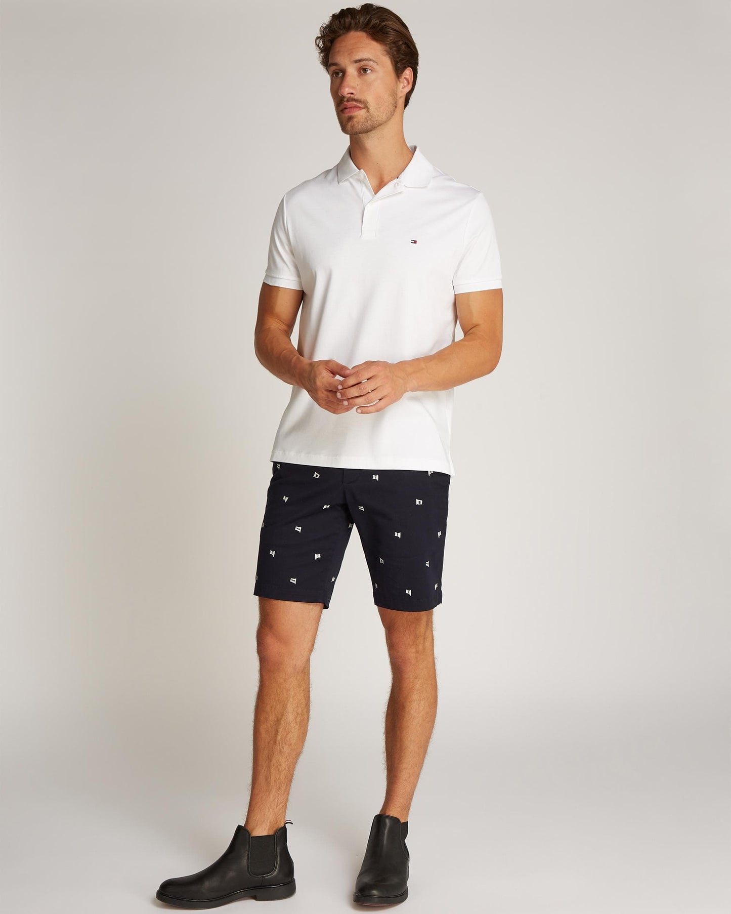 Tommy Hilfiger Liquid Cotton Essential Mens Polo - White
