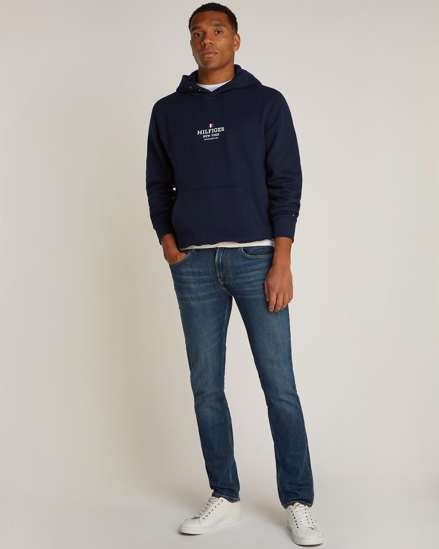 Tommy Hilfiger Tommy Hilfiger RWB Hilfiger Mens Hoodie