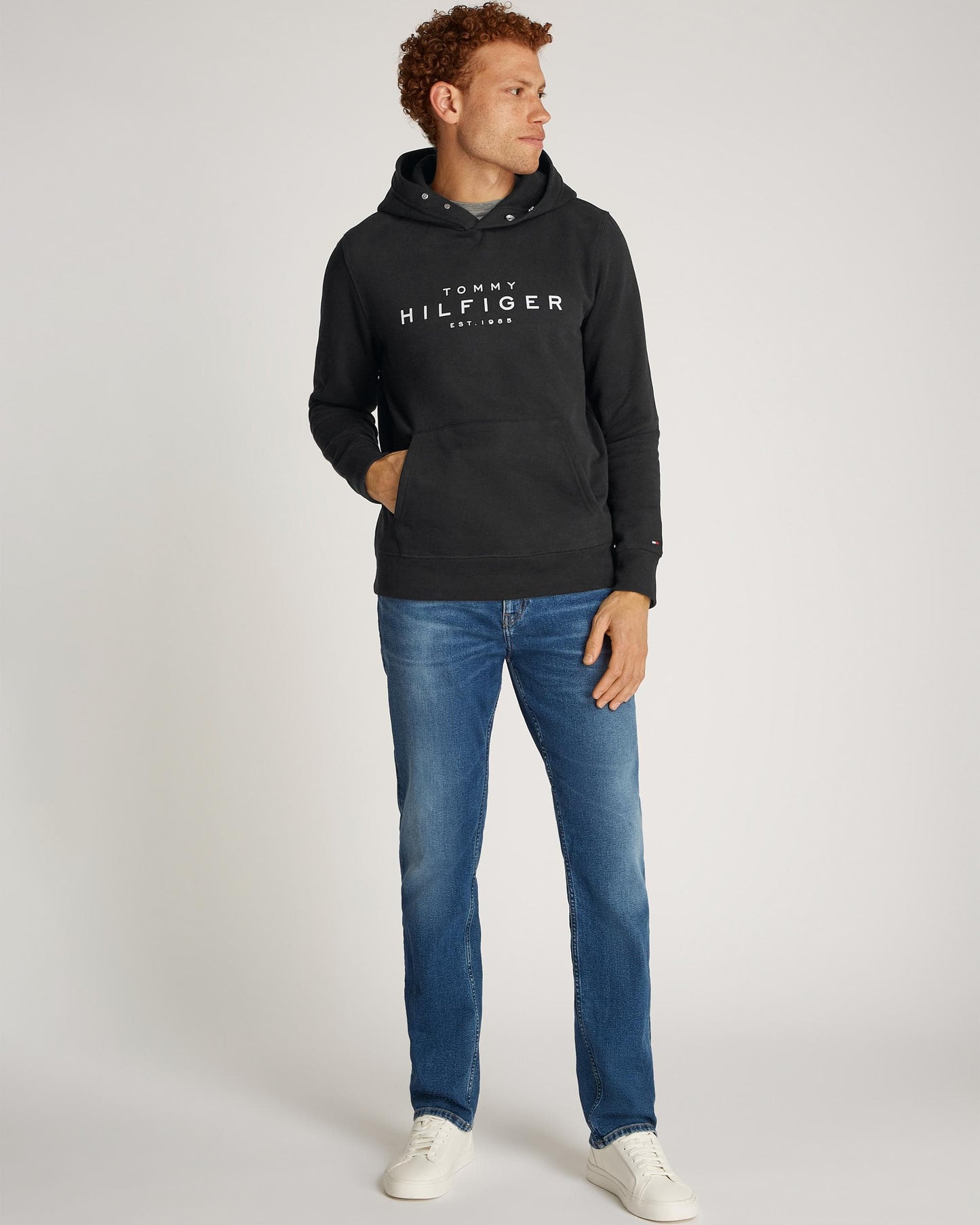 Tommy Hilfiger TH Mens Hoodie - Black