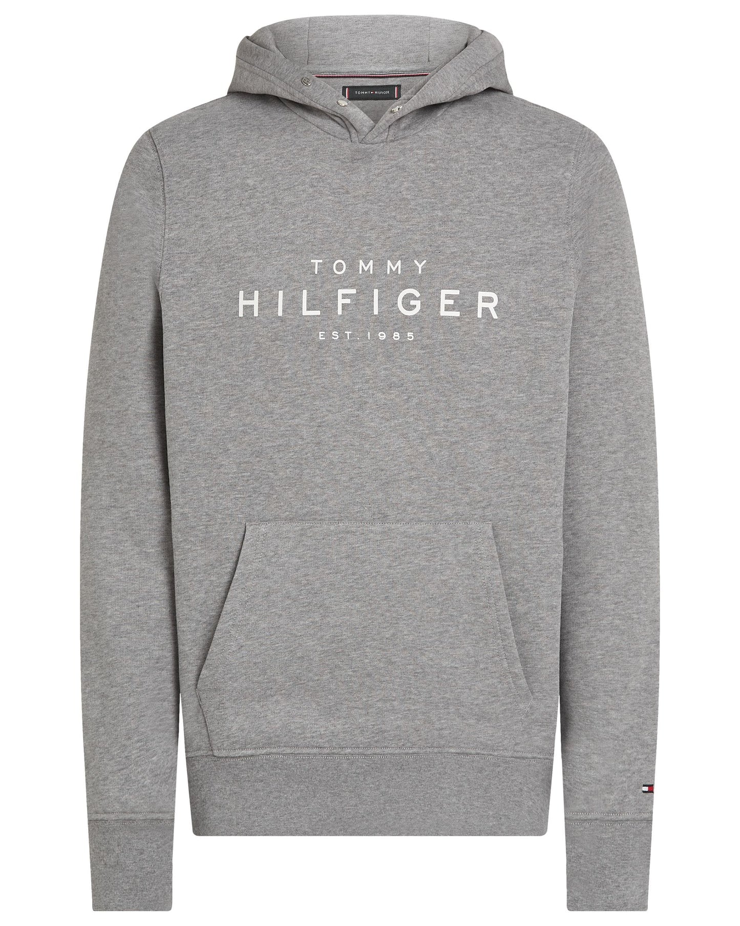 Tommy Hilfiger TH Mens Hoodie - Medium Grey Heather