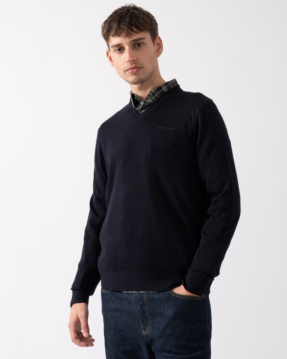 Ted Baker Ted Baker Anjo Mens V-Neck Jumper