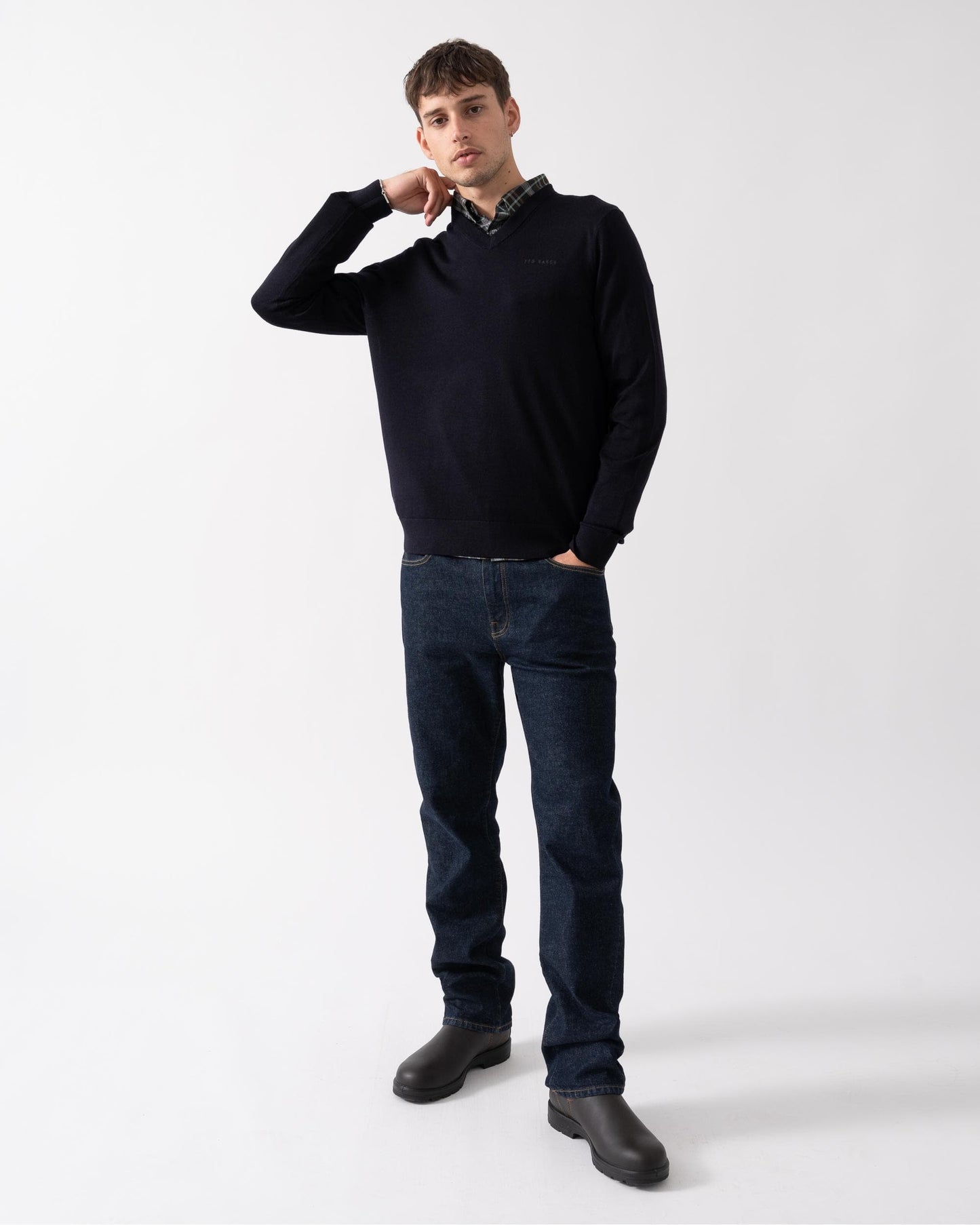 Ted Baker Ted Baker Anjo Mens V-Neck Jumper
