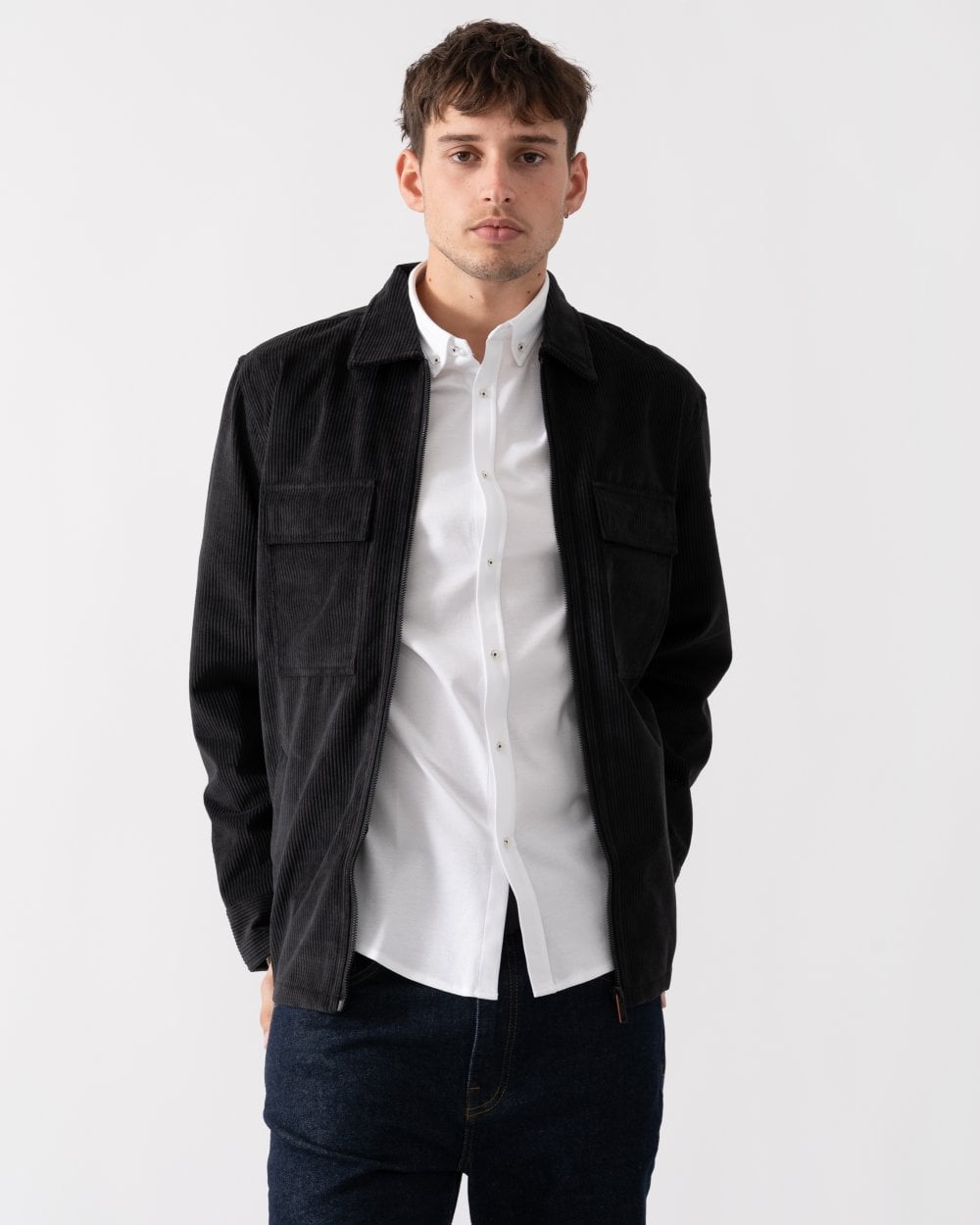 BOSS Orange Lozzy Mens Zip Up Overshirt