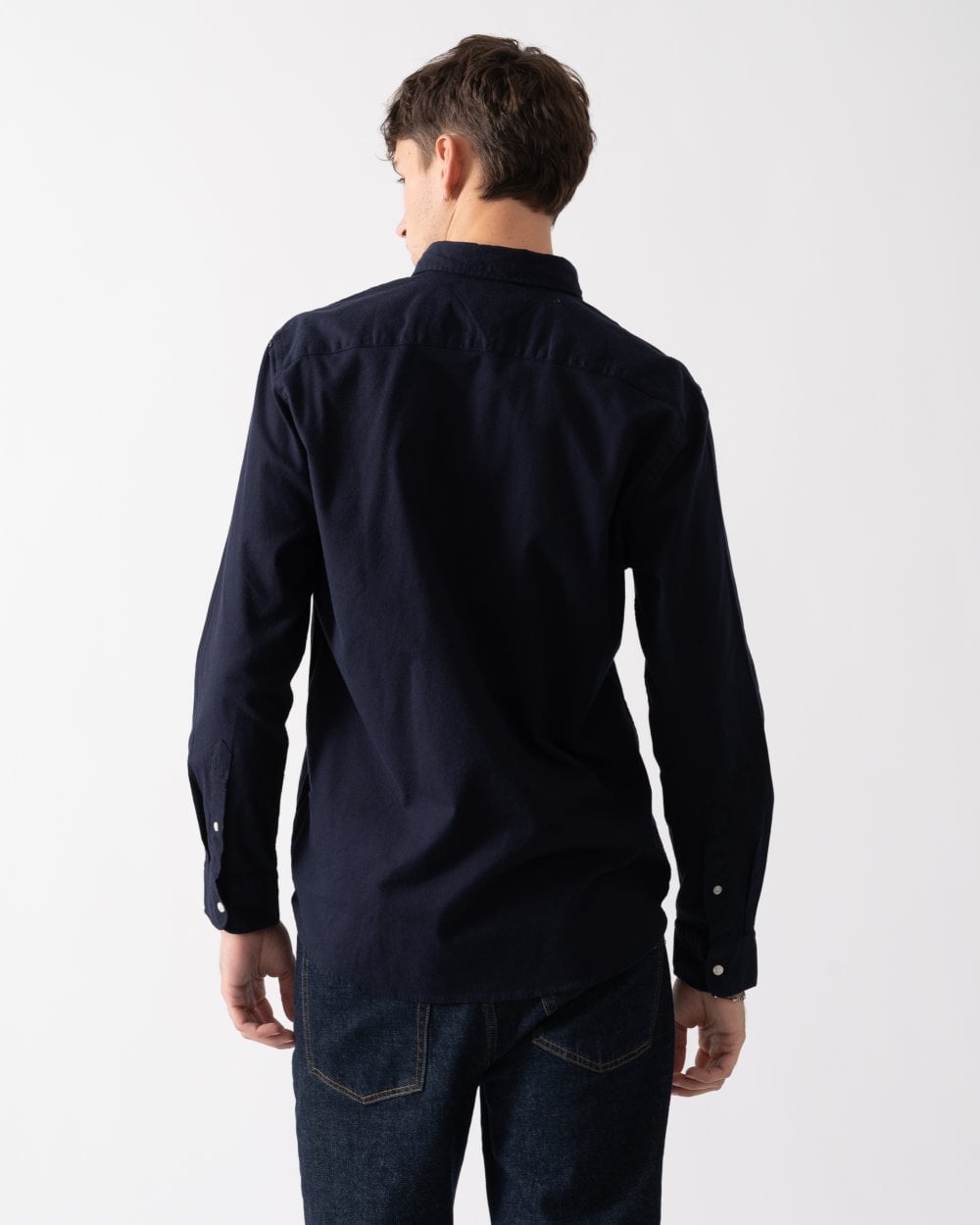 Tommy Hilfiger Tommy Hilfiger Flex Brushed Solid Mens Long Sleeve Shirt