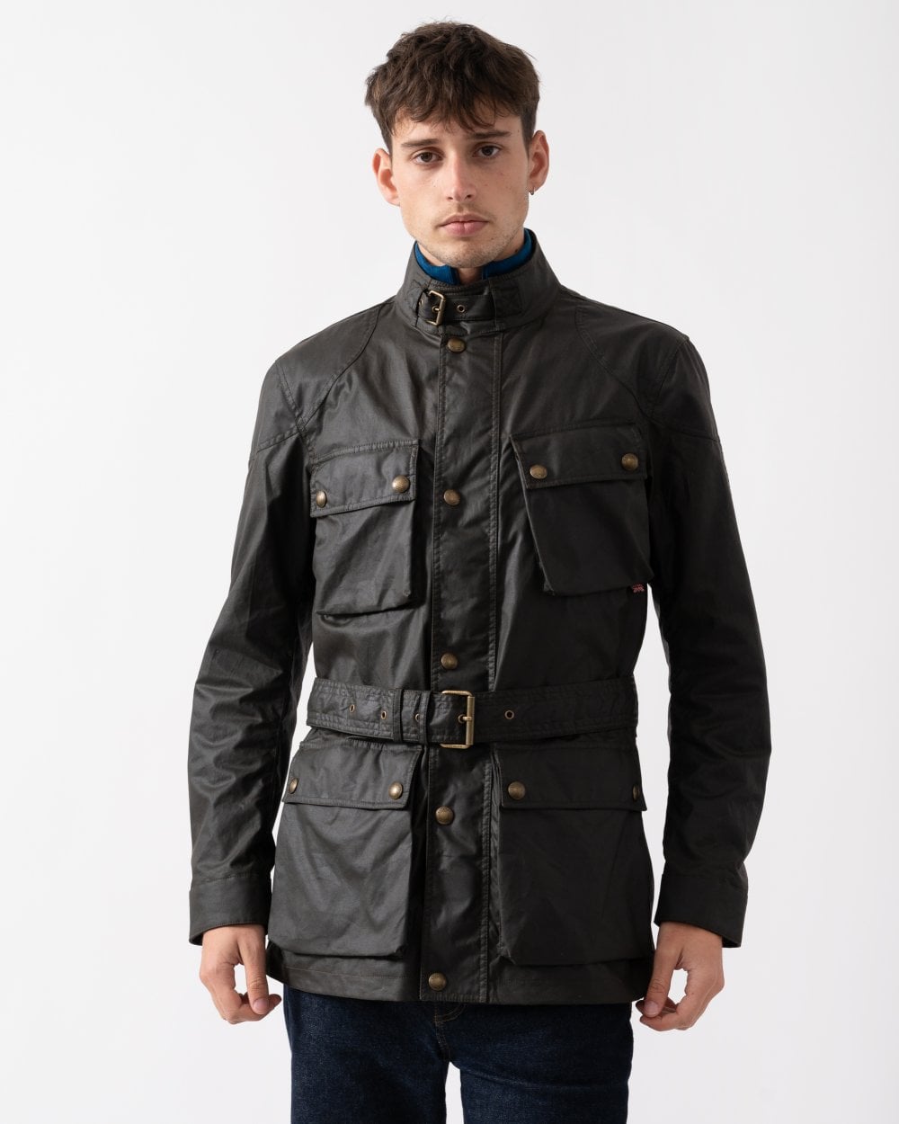 Belstaff Mens Trialmaster Jacket - Faded Olive