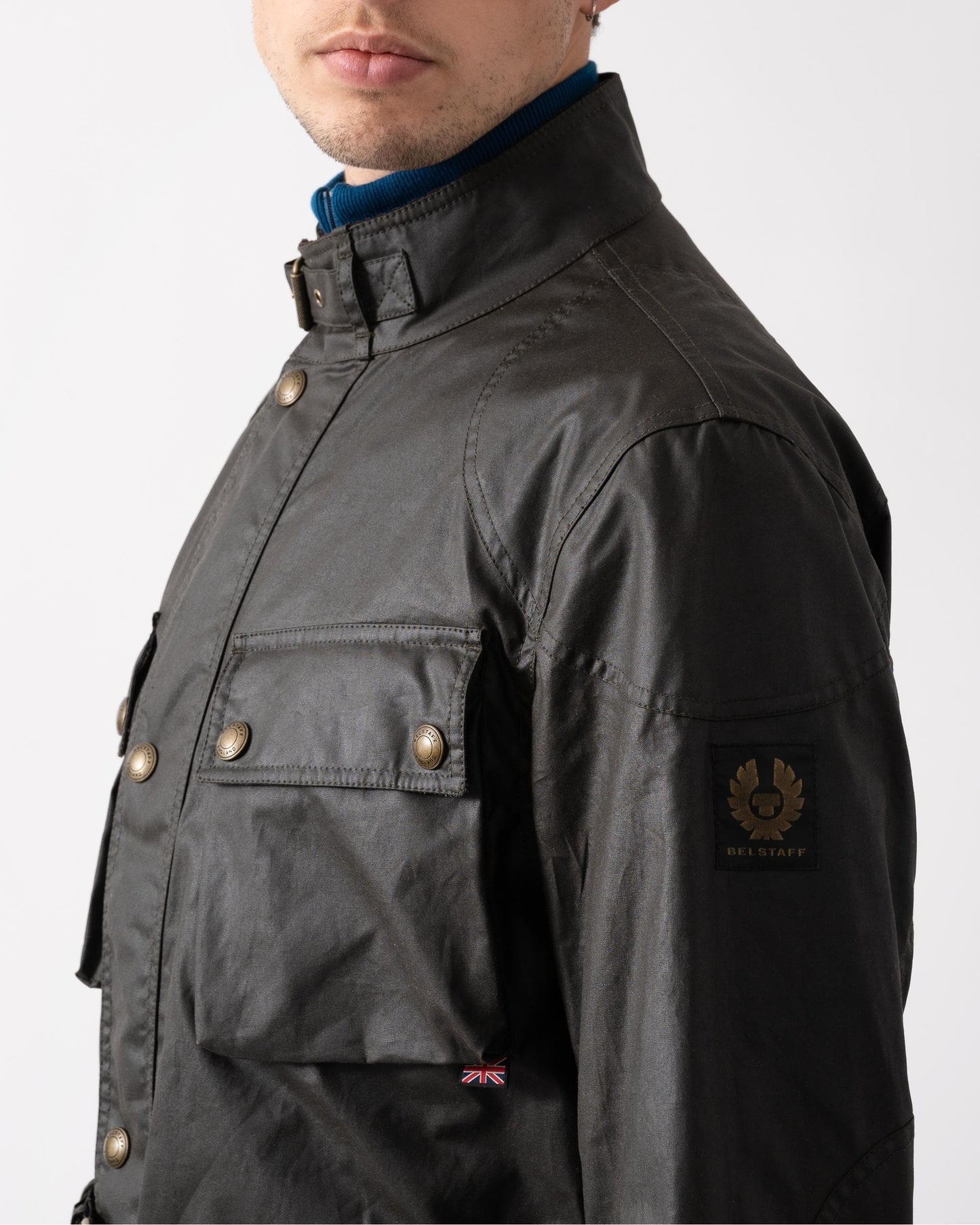 Belstaff Mens Trialmaster Jacket - Faded Olive