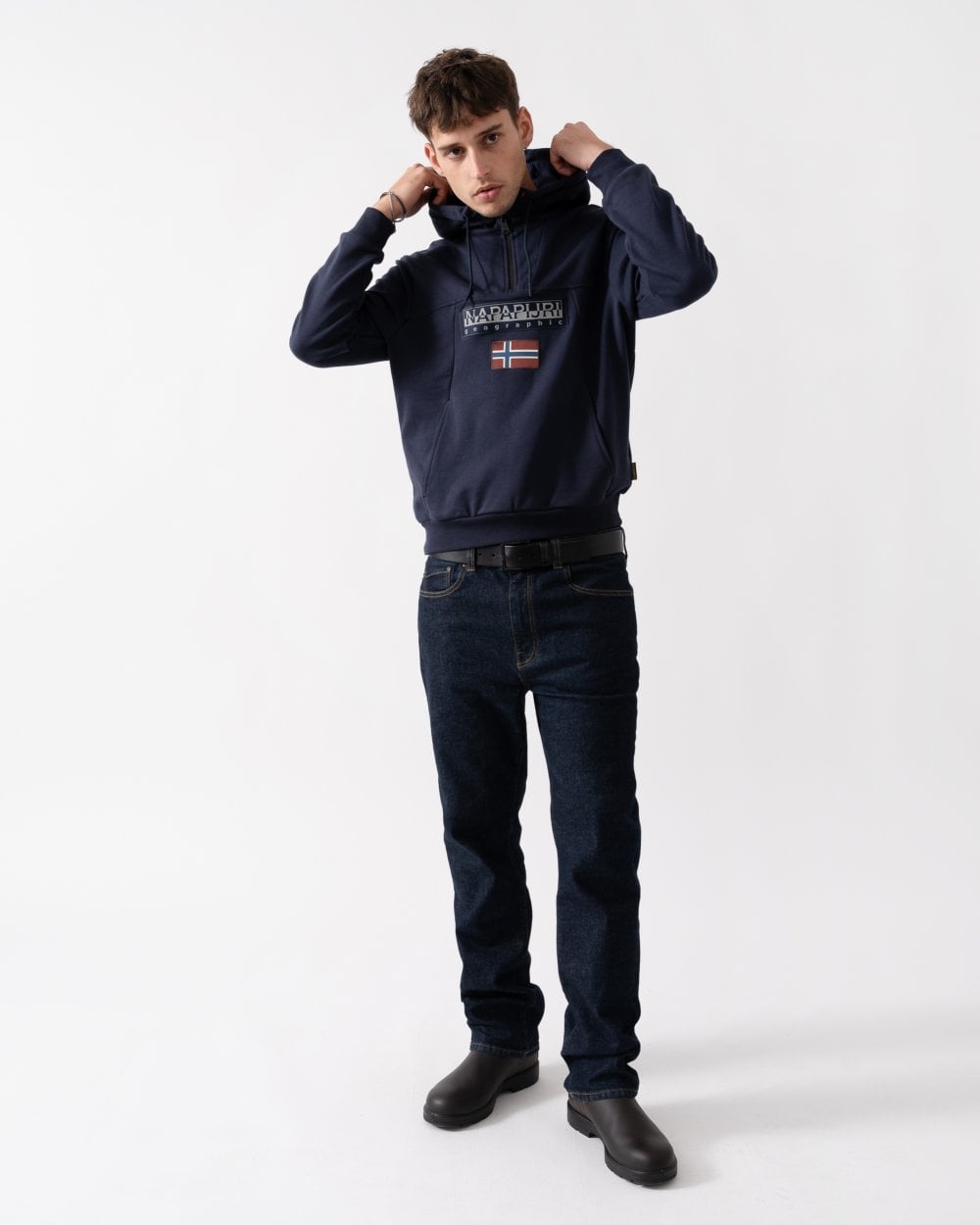 Napapijri Napapijri Burgee 2.0 Mens Half Zip Hoodie