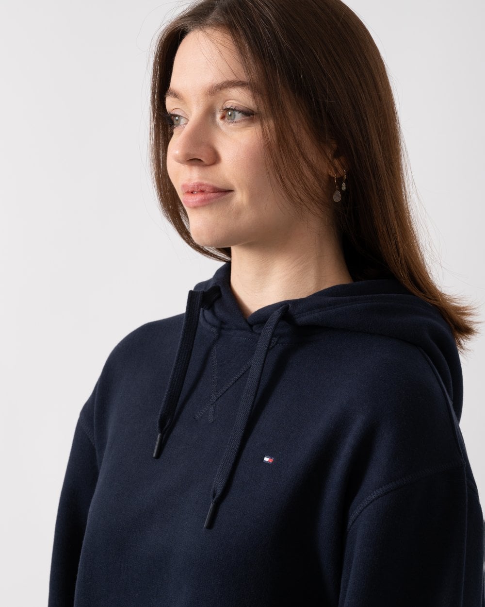 Tommy Hilfiger Regular Flag On Chest Womens Hoodie