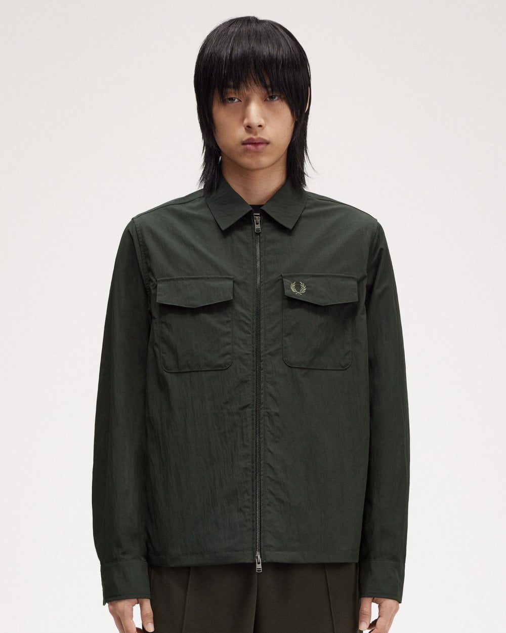 Fred Perry Mens Zip Overshirt