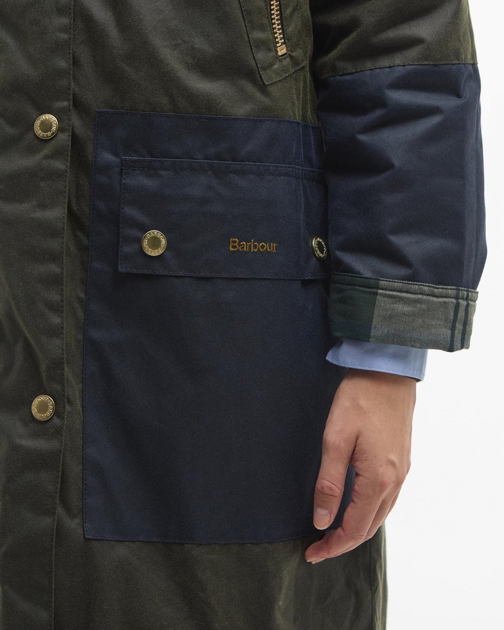 Barbour Carolyn Womens Long Wax Jacket