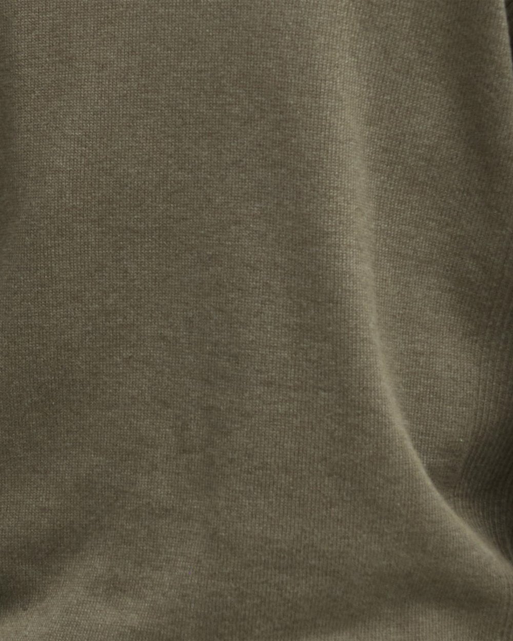 Barbour Cotton Mens Half Zip Jumper - Green Slate
