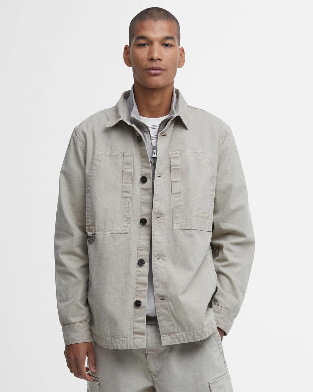 Barbour Deepdale Mens Relaxed Fit Canvas Overshirt – CHO