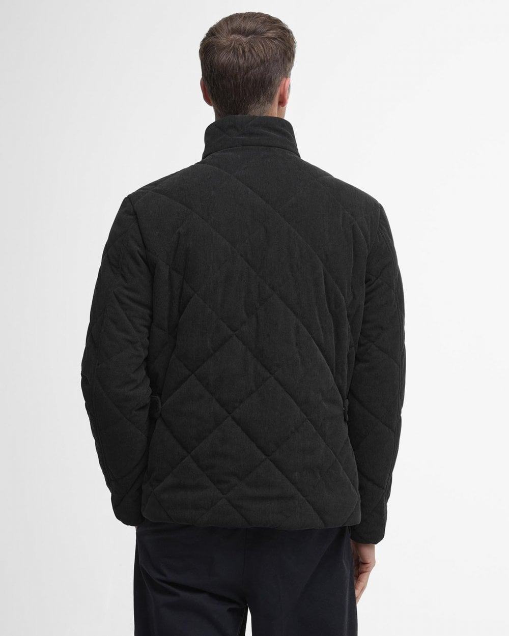 Barbour Cord Liddesdale Mens Quilted Jacket - Black