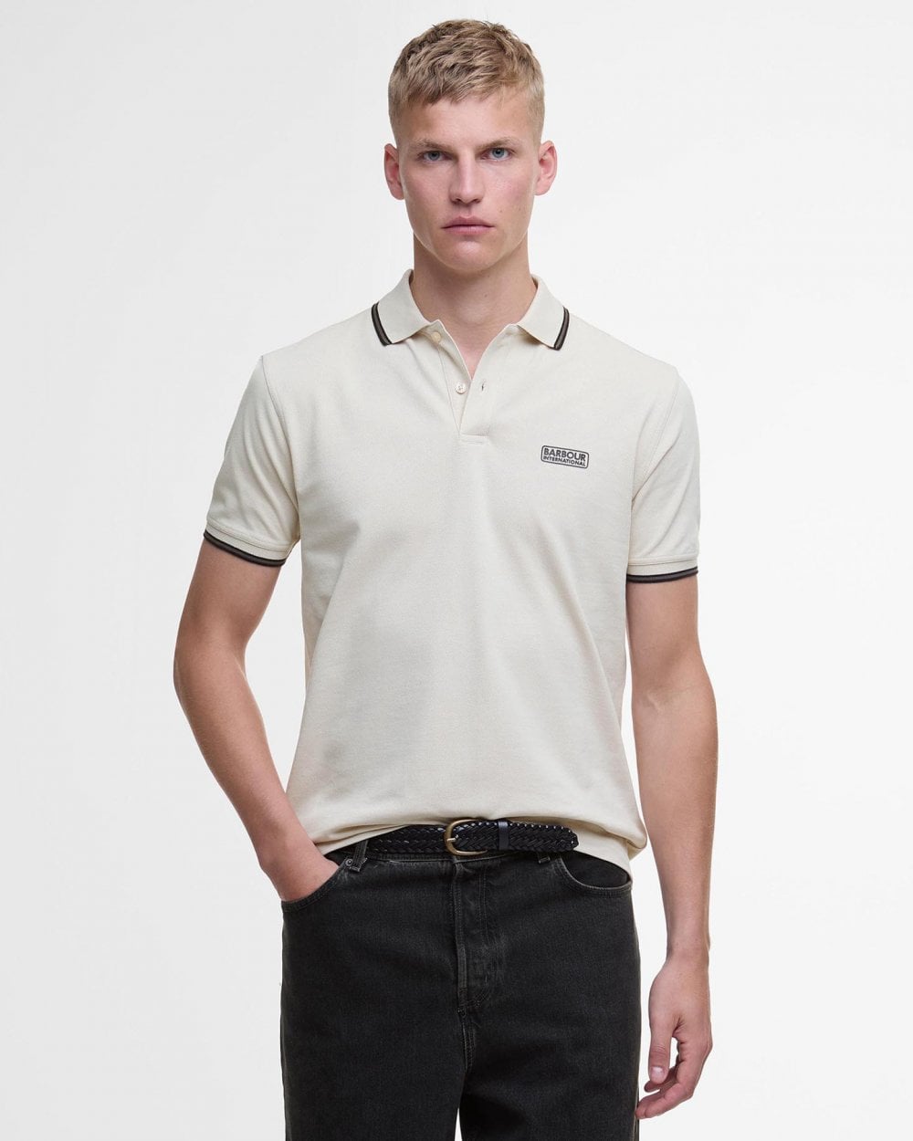 Barbour International Evan Mens Tipped Polo Shirt