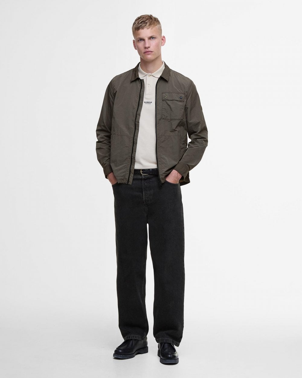 Barbour International Inline Mens Overshirt - Major Brown