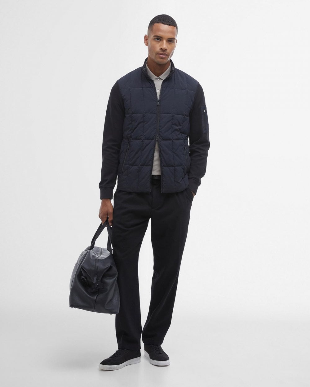 Barbour International Barbour International Otto Mens Baffle Quilt Sweatshirt