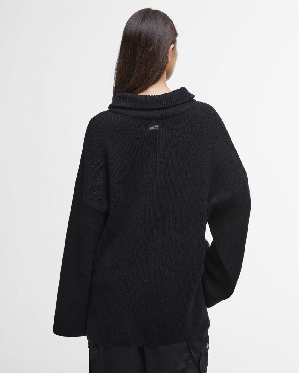 Barbour International Franchesca Womens Half Zip Jumper - Black