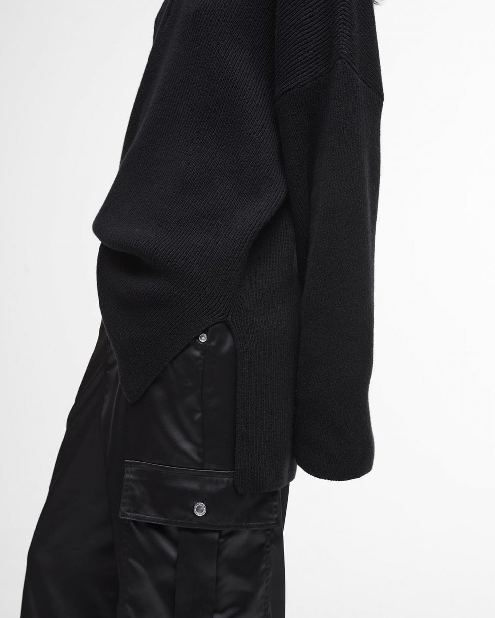 Barbour International Franchesca Womens Half Zip Jumper - Black