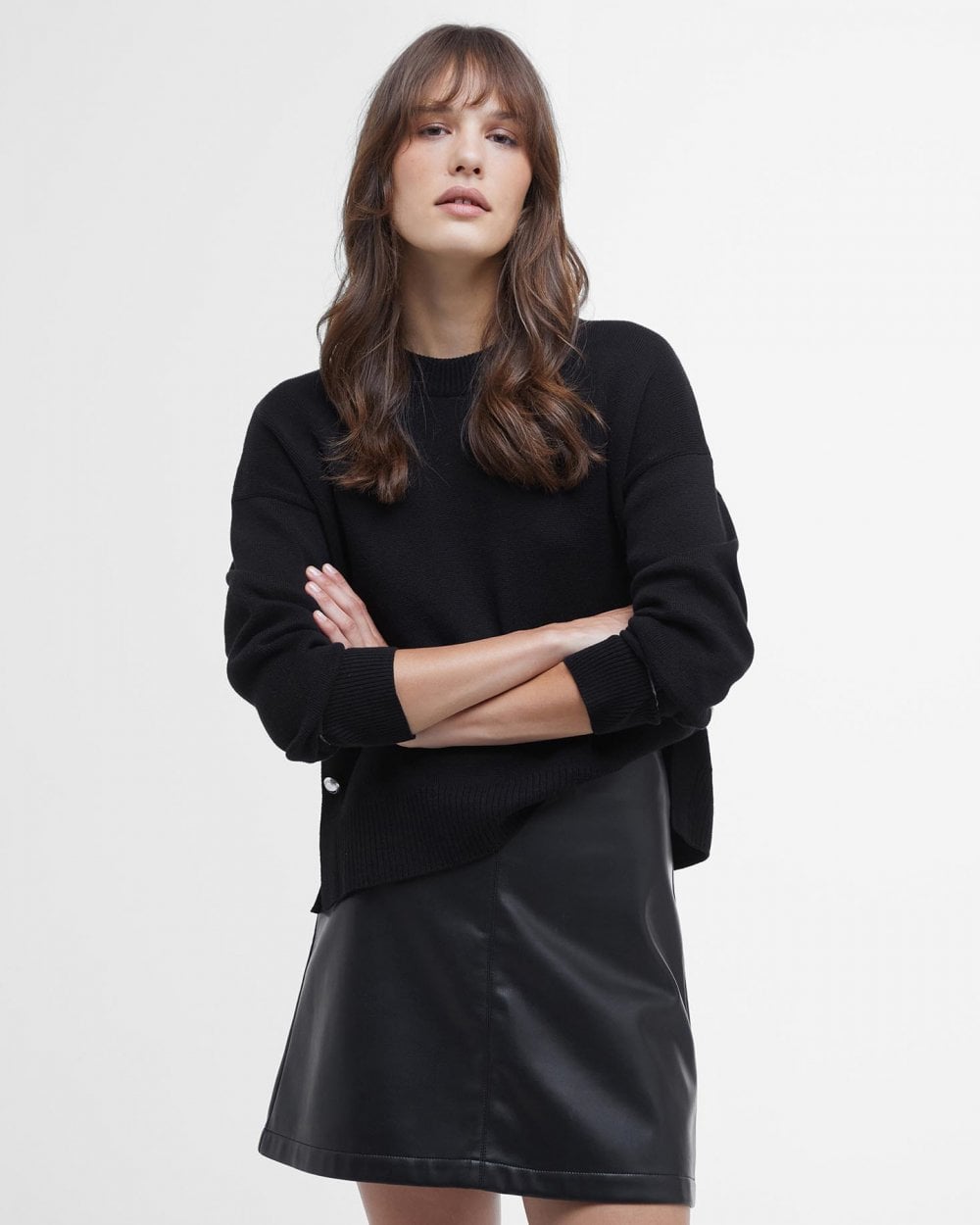 Barbour International Peyton Womens Knitted Jumper - Black