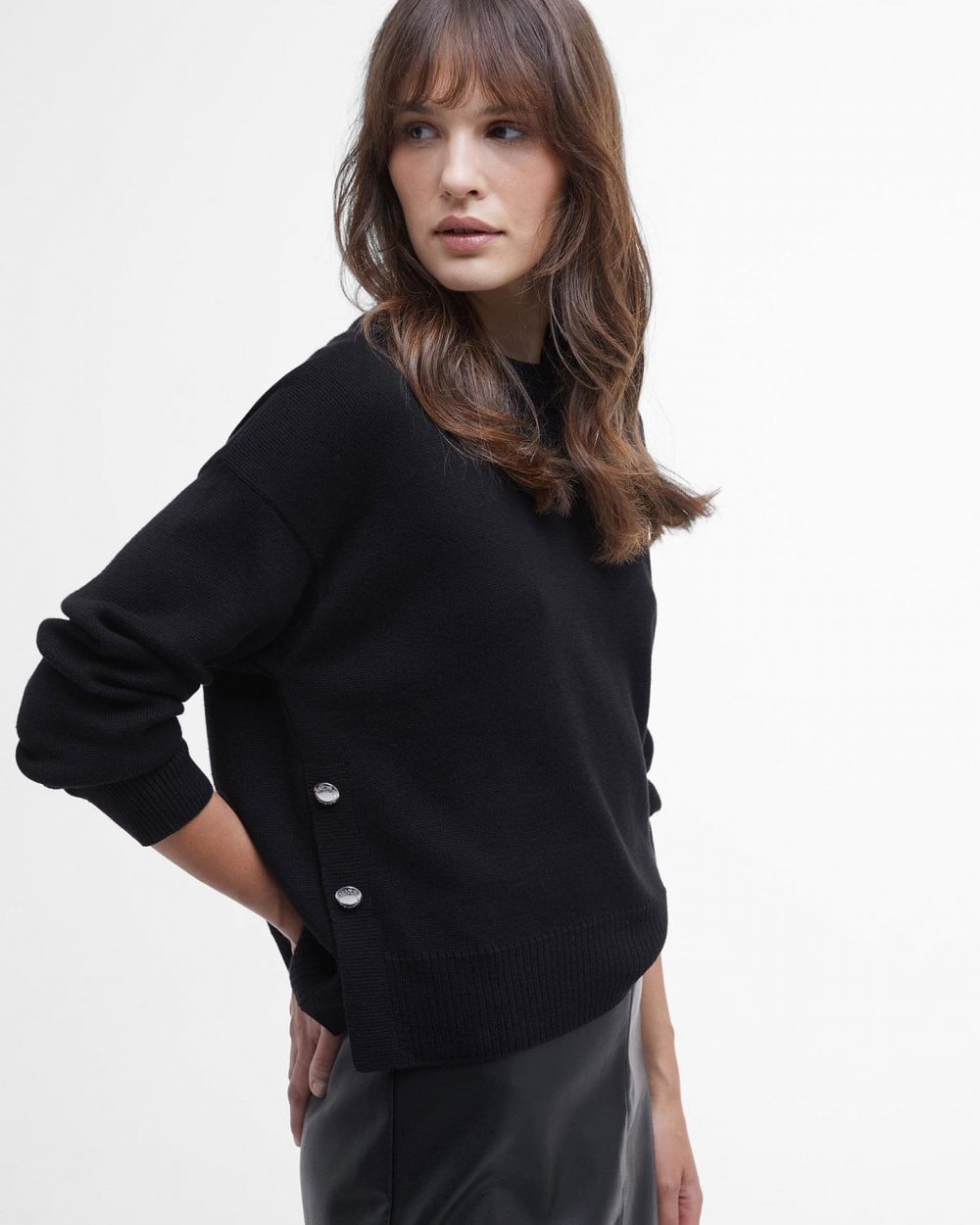 Barbour International Peyton Womens Knitted Jumper - Black