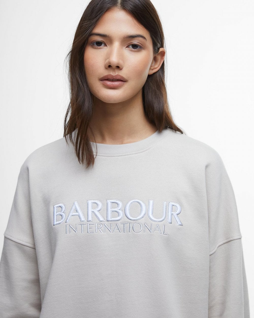 Barbour International Franchesca Womens Sweatshirt - Silver Cloud