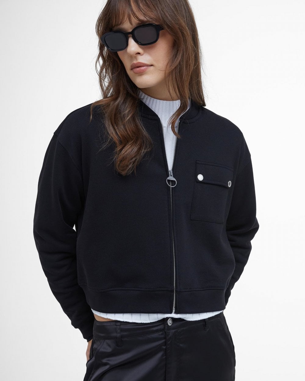 Barbour International Della Womens Full Zip Sweatshirt