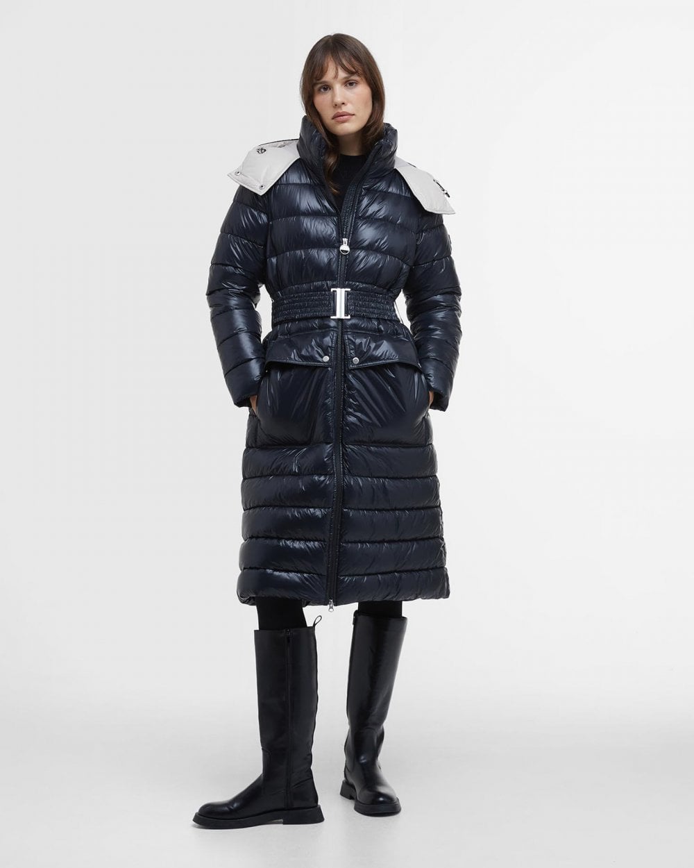 Barbour International Aisha Womens Long Puffer Jacket