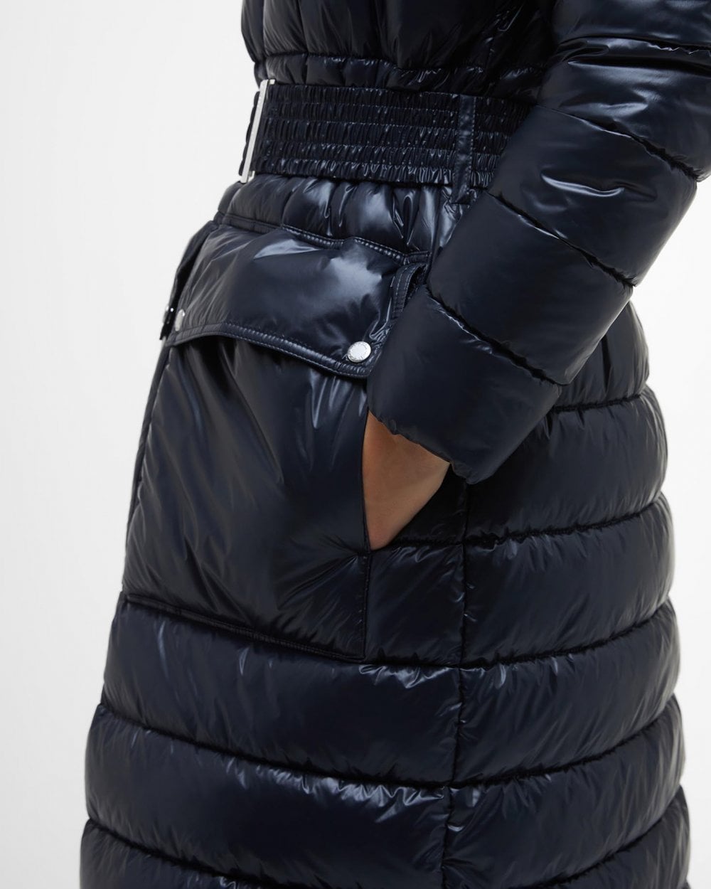 Barbour International Aisha Womens Long Puffer Jacket