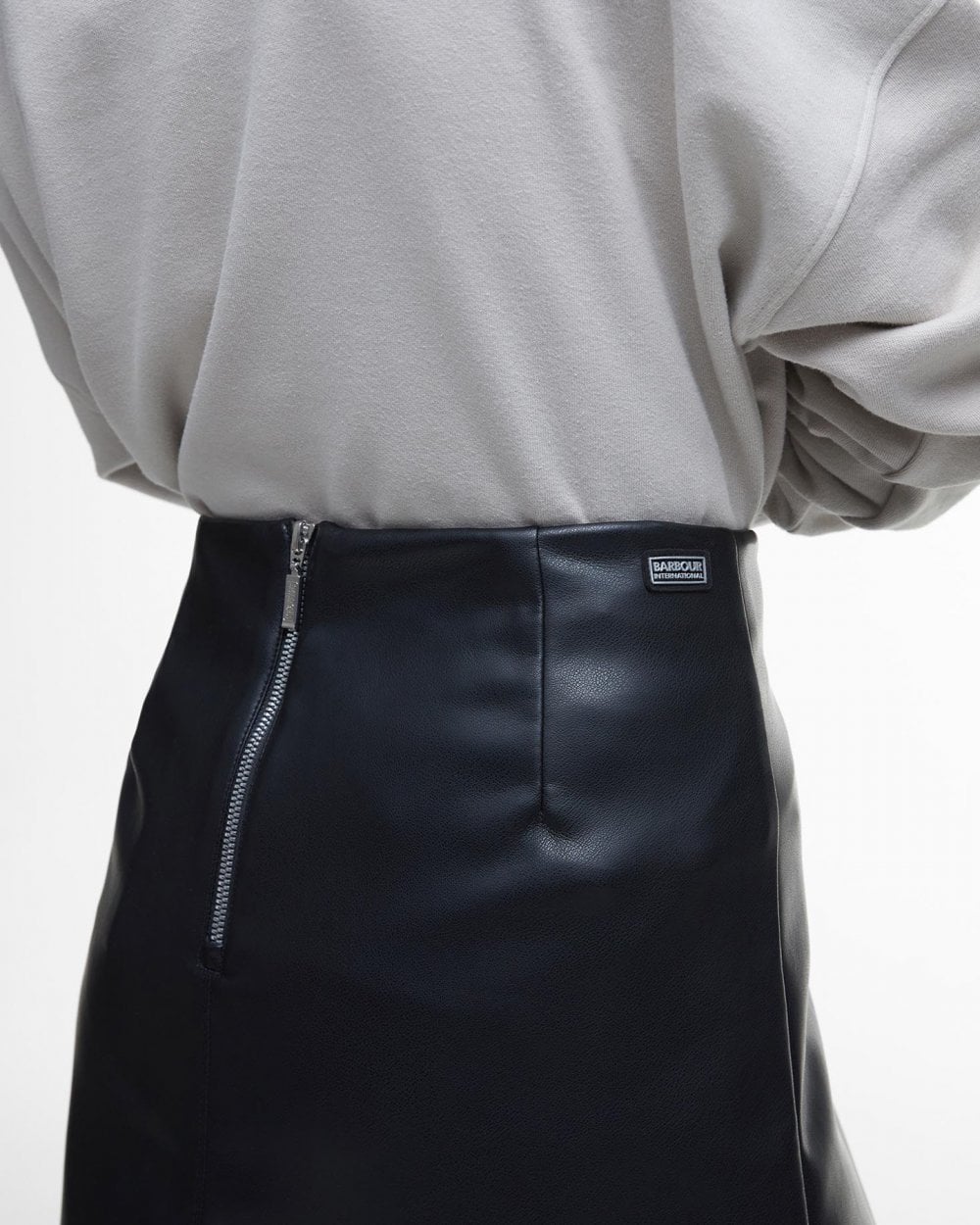 Barbour International Peyton Womens Faux Leather Skirt