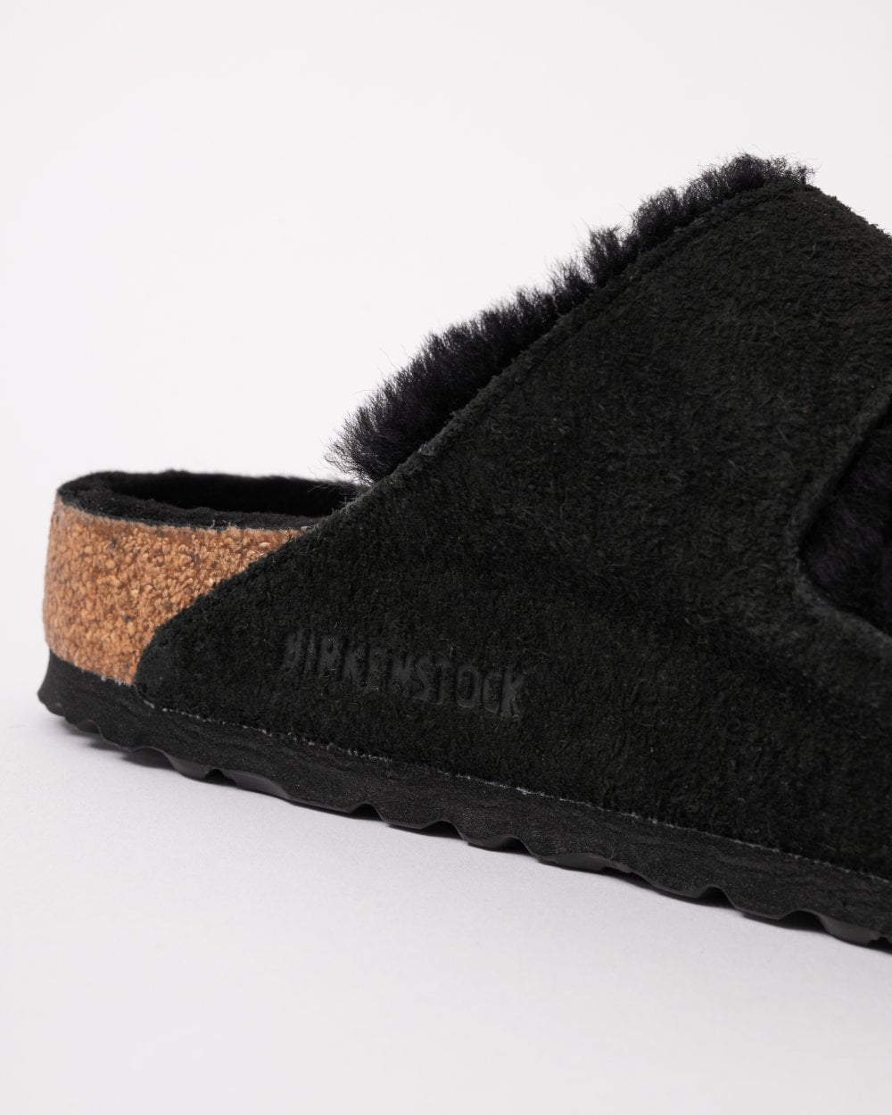 Birkenstock Arizona VL Shearling Womens Sandals - Black