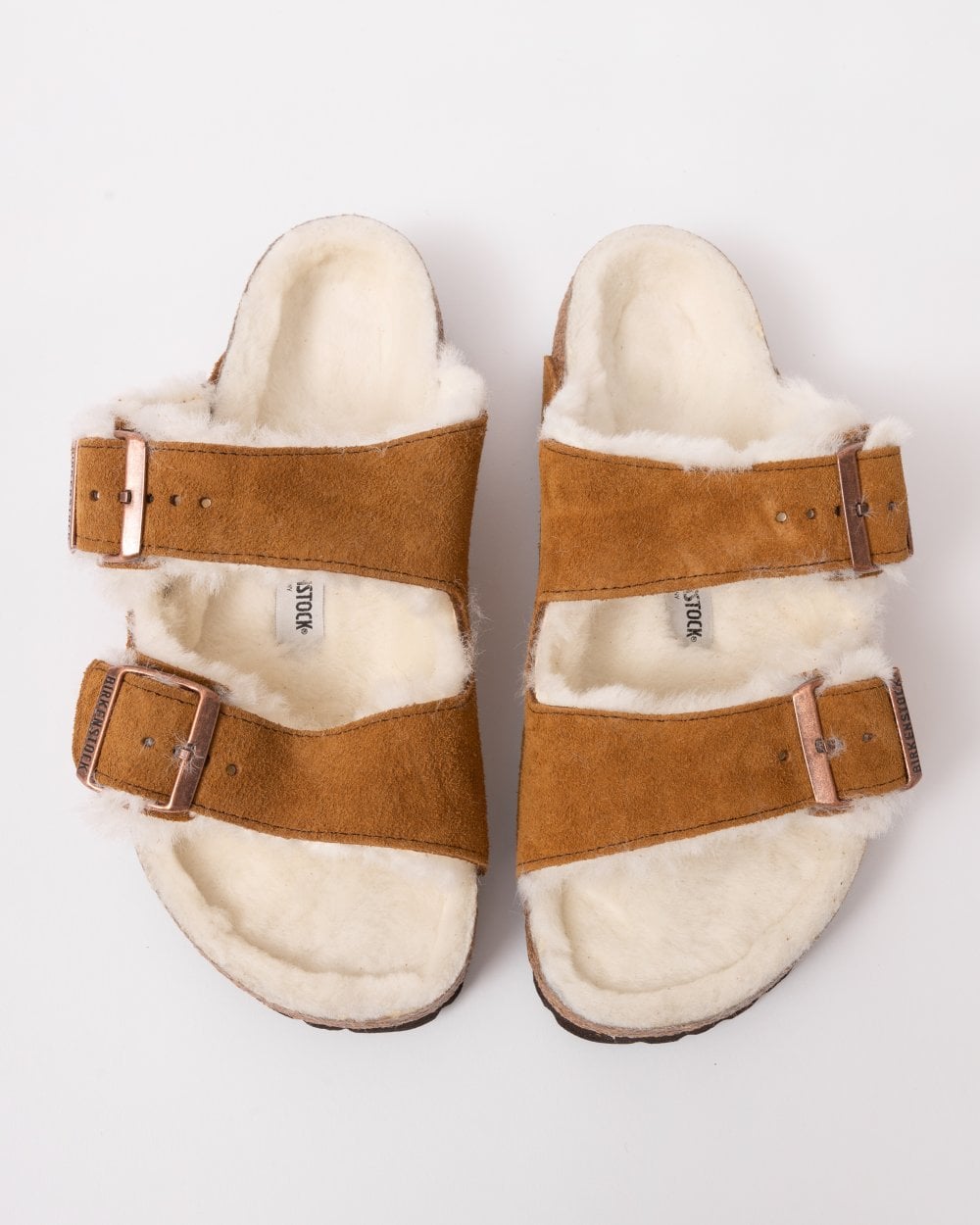 Birkenstock Arizona VL Shearling Womens Sandals - Mink