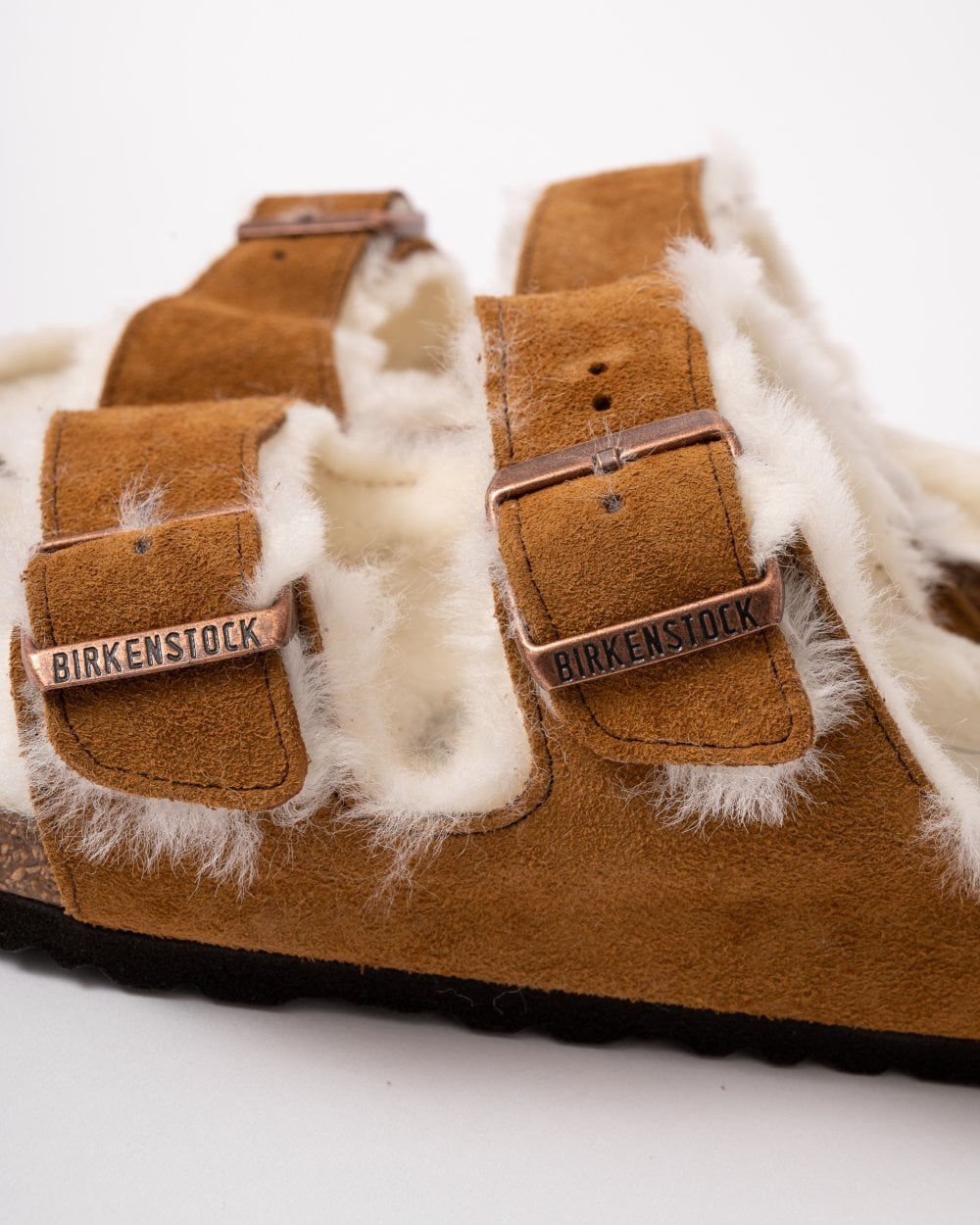 Birkenstock Arizona VL Shearling Womens Sandals - Mink