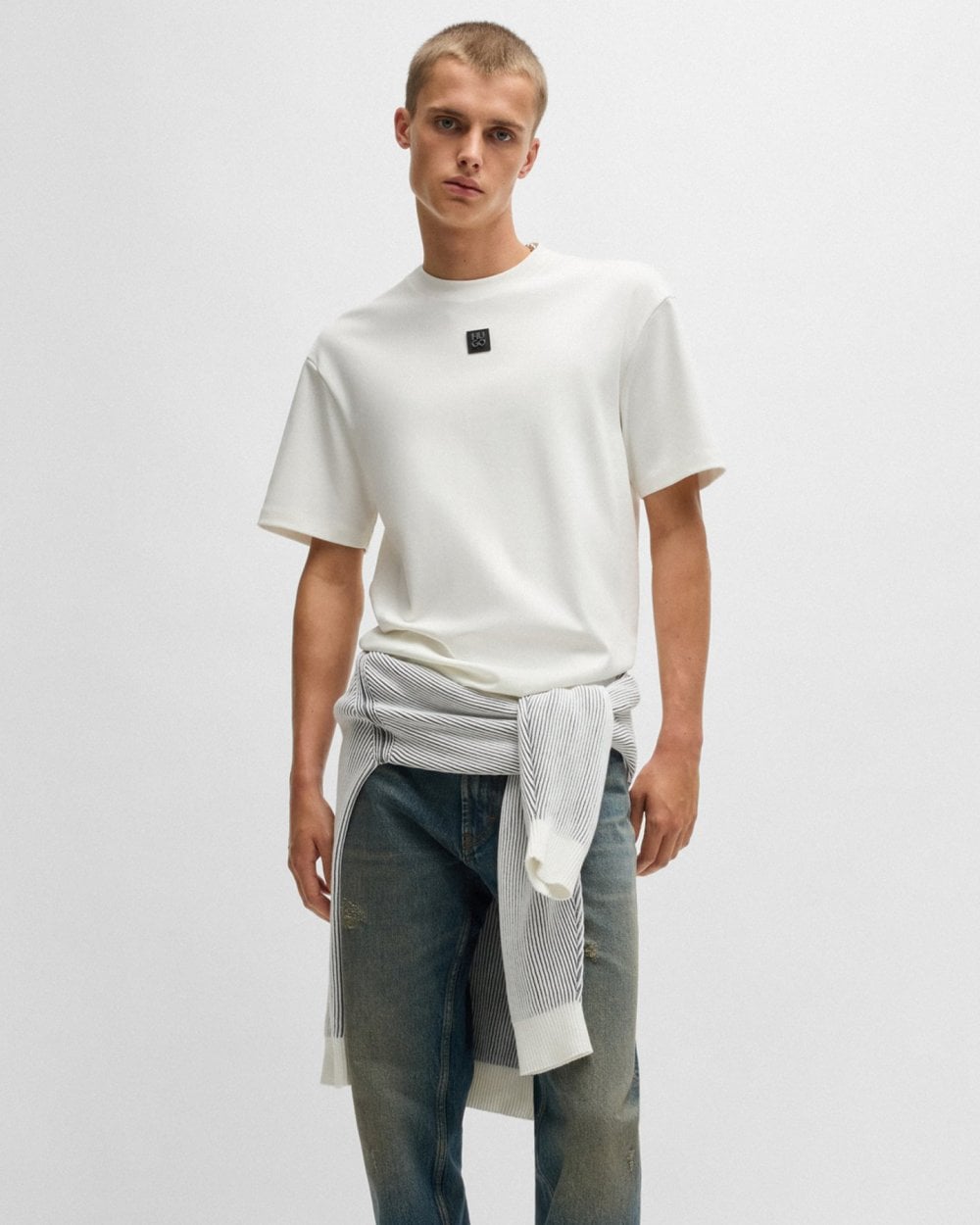 HUGO Dalile Mens T-Shirt - Natural 102