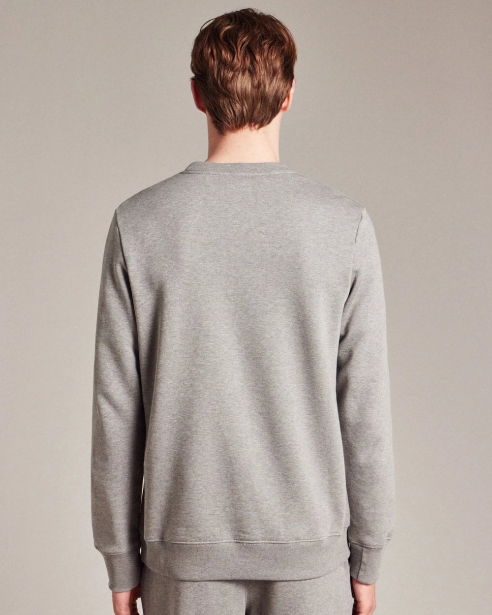 PS Paul Smith Mens Regular Fit Sports Stripe Zebra Sweatshirt - 72 Grey Melange