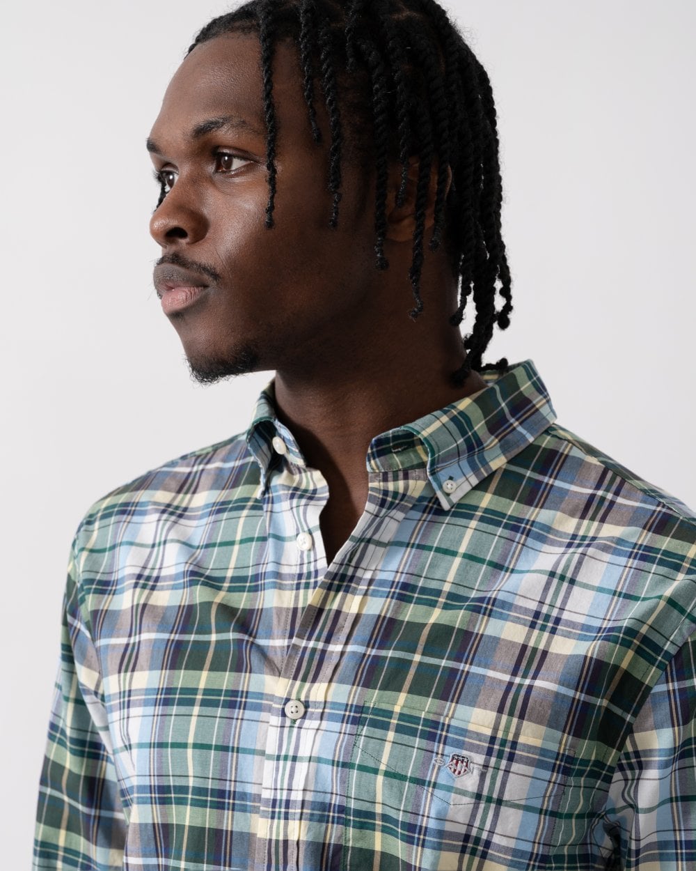 GANT GANT Mens Reg Poplin Tartan Check Shirt