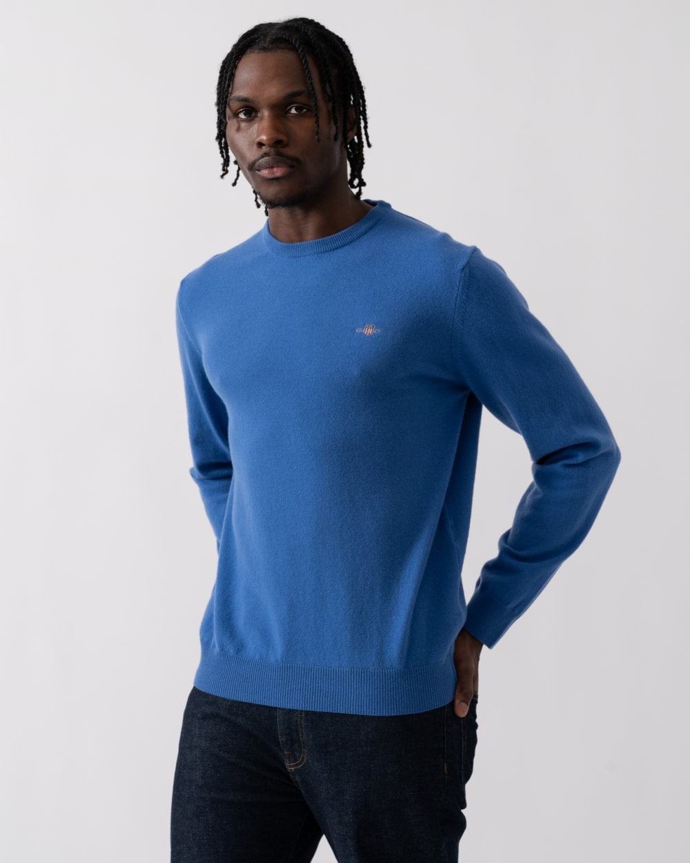 GANT Mens Superfine Lambswool Crew Neck Jumper