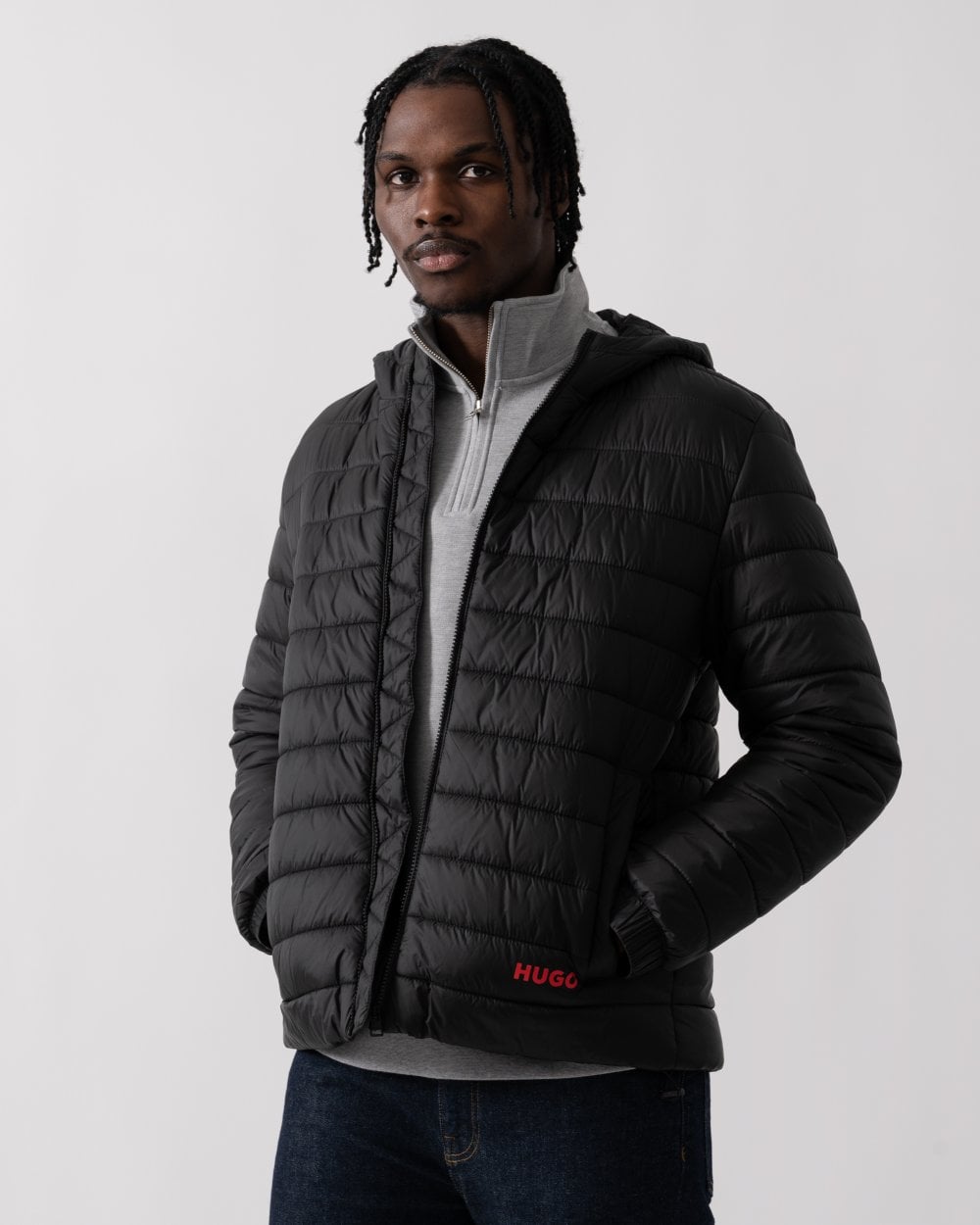 HUGO Brent2441 Mens Hooded Padded Jacket