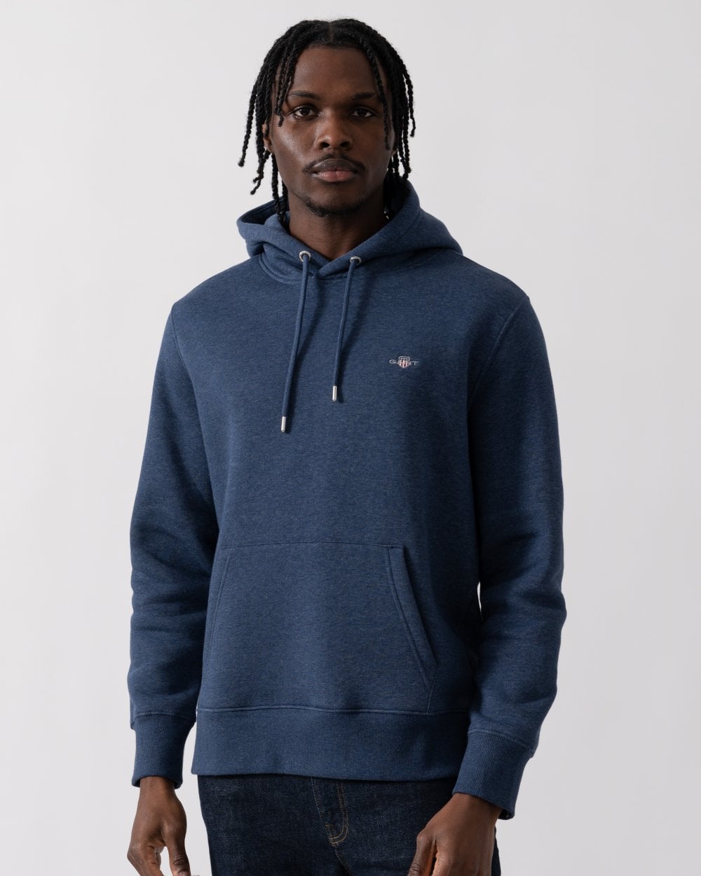 GANT Mens Regular Fit Shield Logo Pullover Hoodie