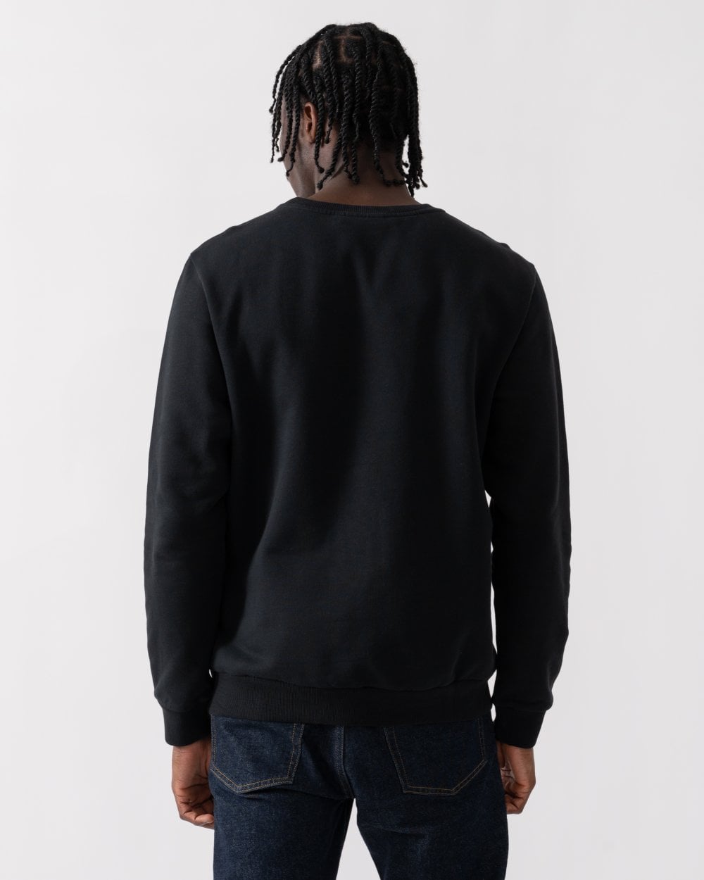 Fjallraven Logo Mens Sweatshirt - Black 550