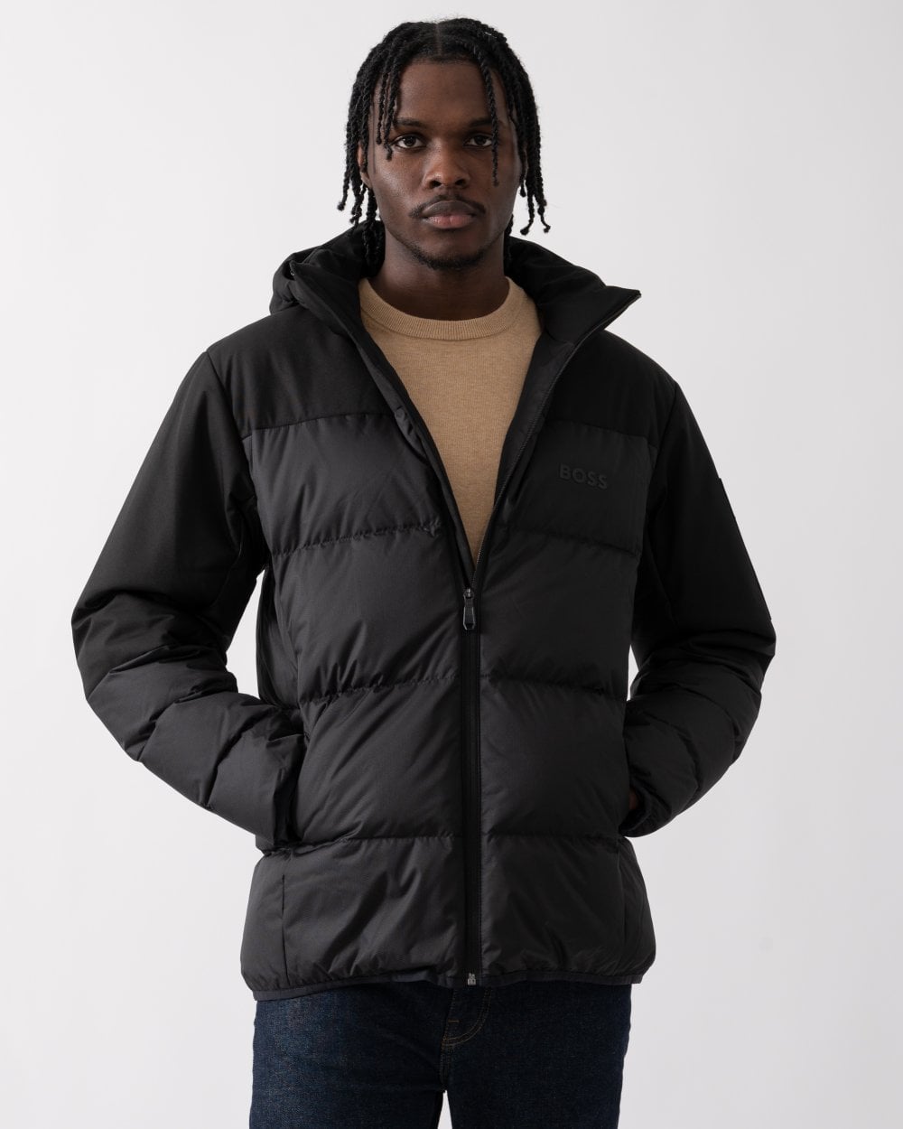 BOSS Green BOSS Green J Hamar 3 Mens Padded Hooded Jacket