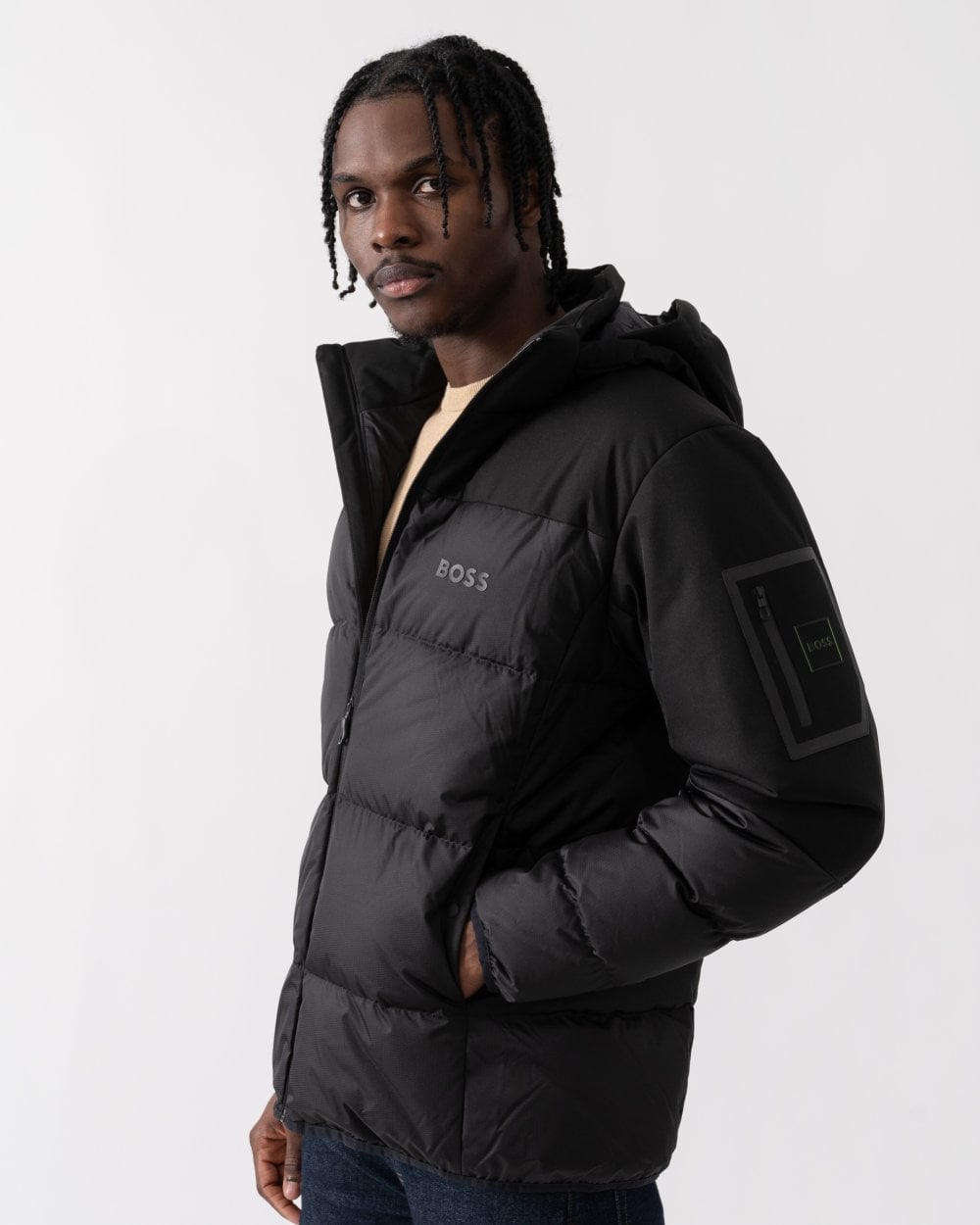 BOSS Green BOSS Green J Hamar 3 Mens Padded Hooded Jacket