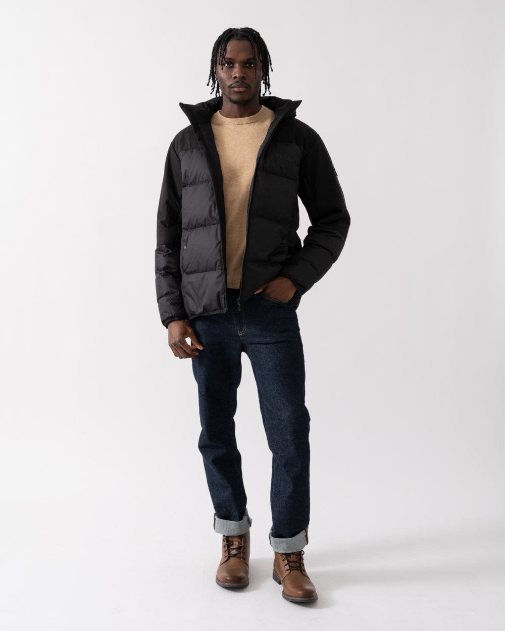 BOSS Green BOSS Green J Hamar 3 Mens Padded Hooded Jacket